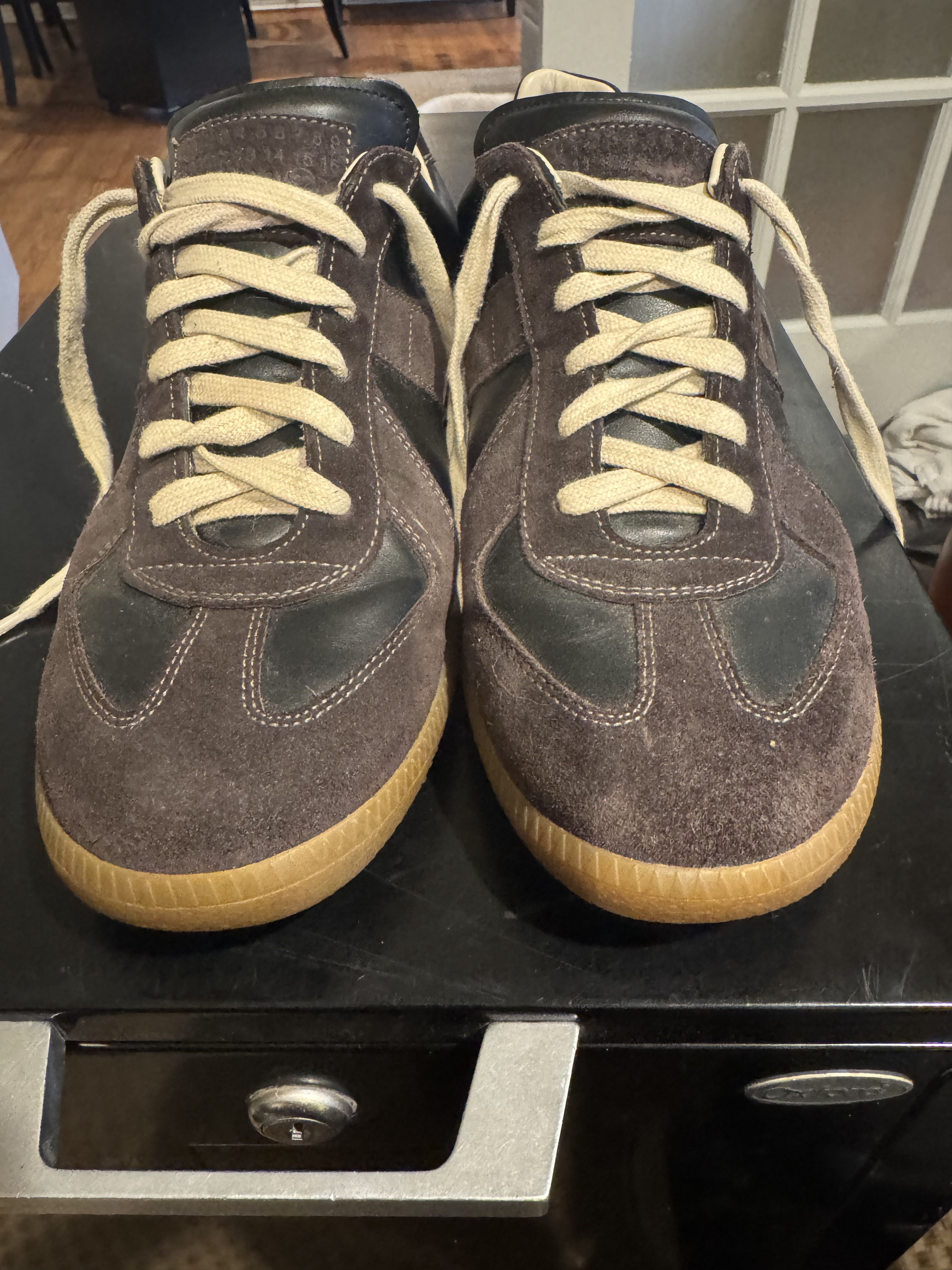 Maison Margiela Masion Margiela Replica GAT Black 9 42 gum low Size US 9 / EU 42 - 5 Thumbnail