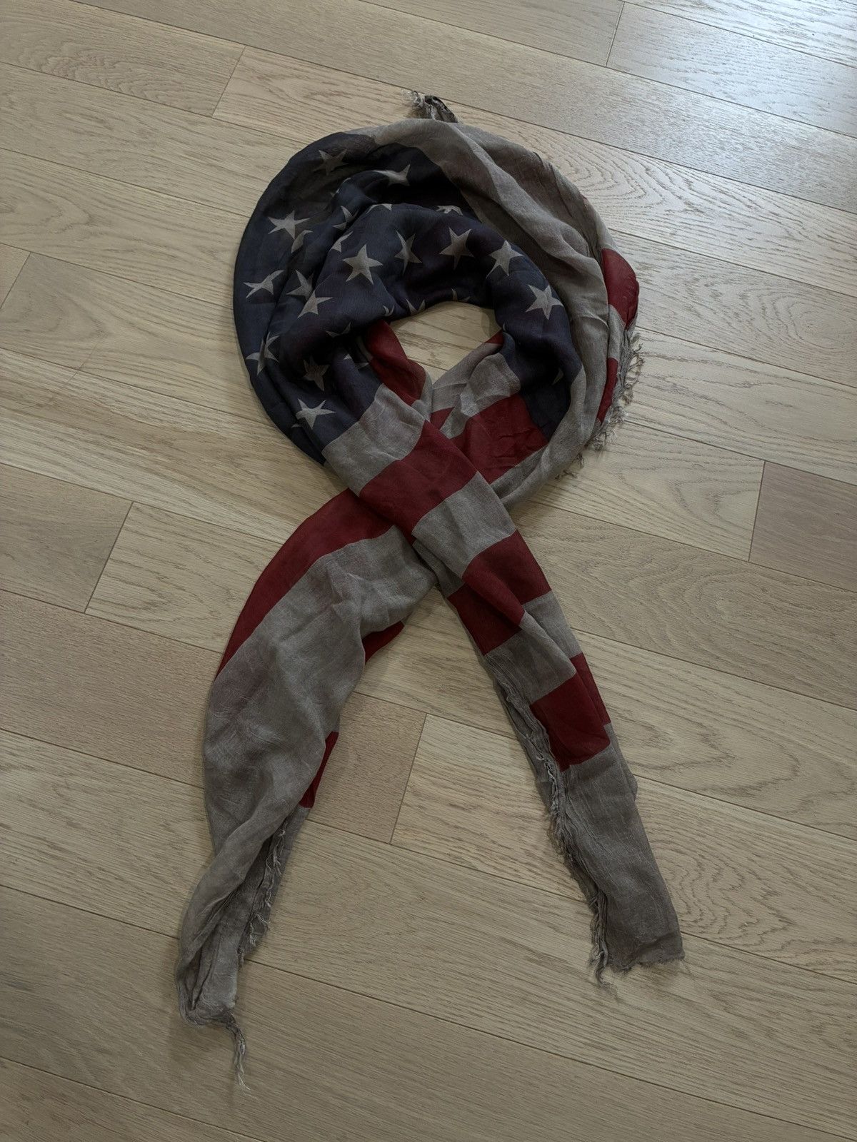 John Varvatos American Flag Scarf Size ONE SIZE - 7 Thumbnail