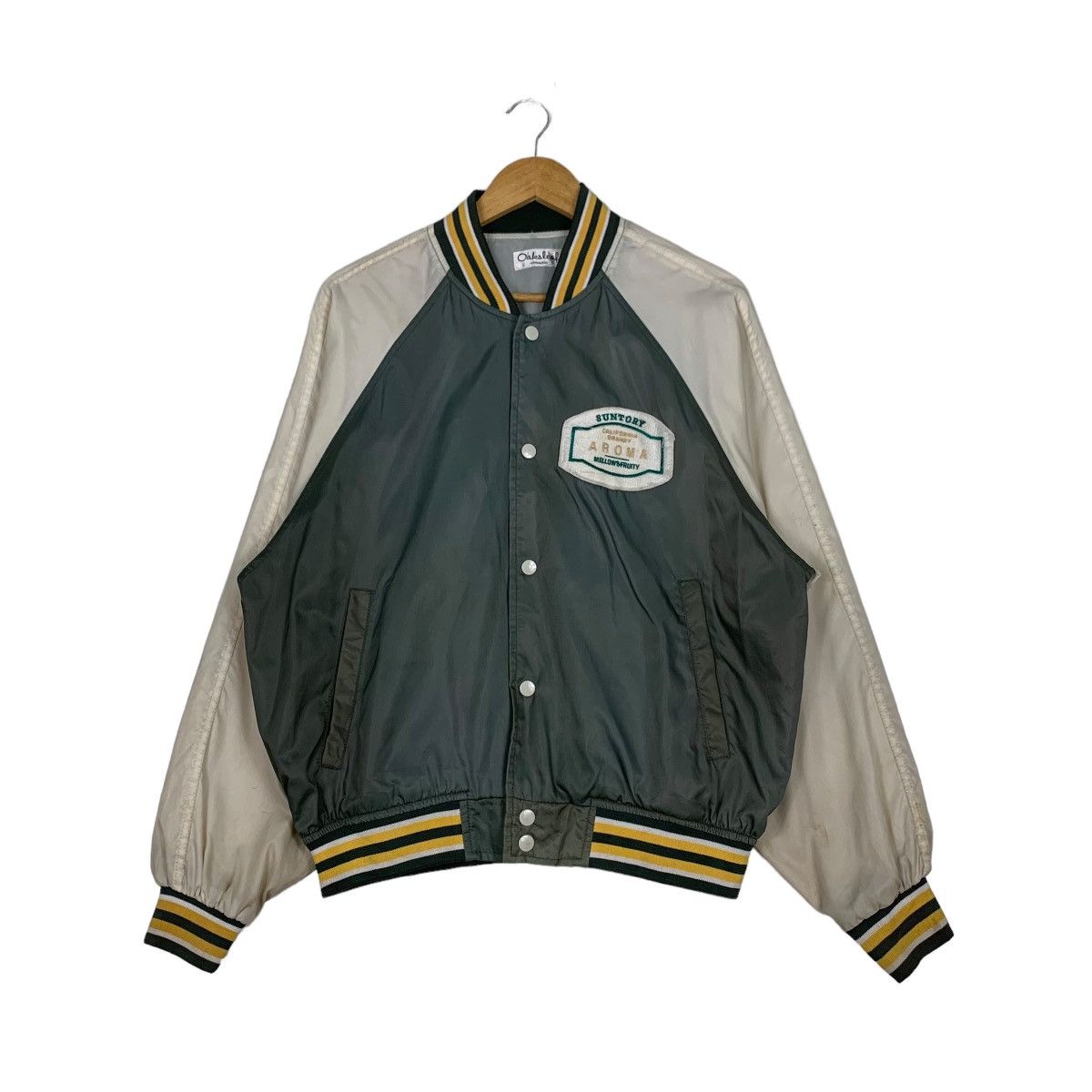 Vintage OAKSLEAF Suntory Aroma Green Coach Jacket #1049-C47 Size US M / EU 48-50 / 2 - 1 Thumbnail