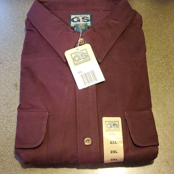 Vintage Gander Mountain Guide Series EggPlant Dark Purple LSleeve Fl Size US XXL / EU 58 / 5 - 1 Thumbnail