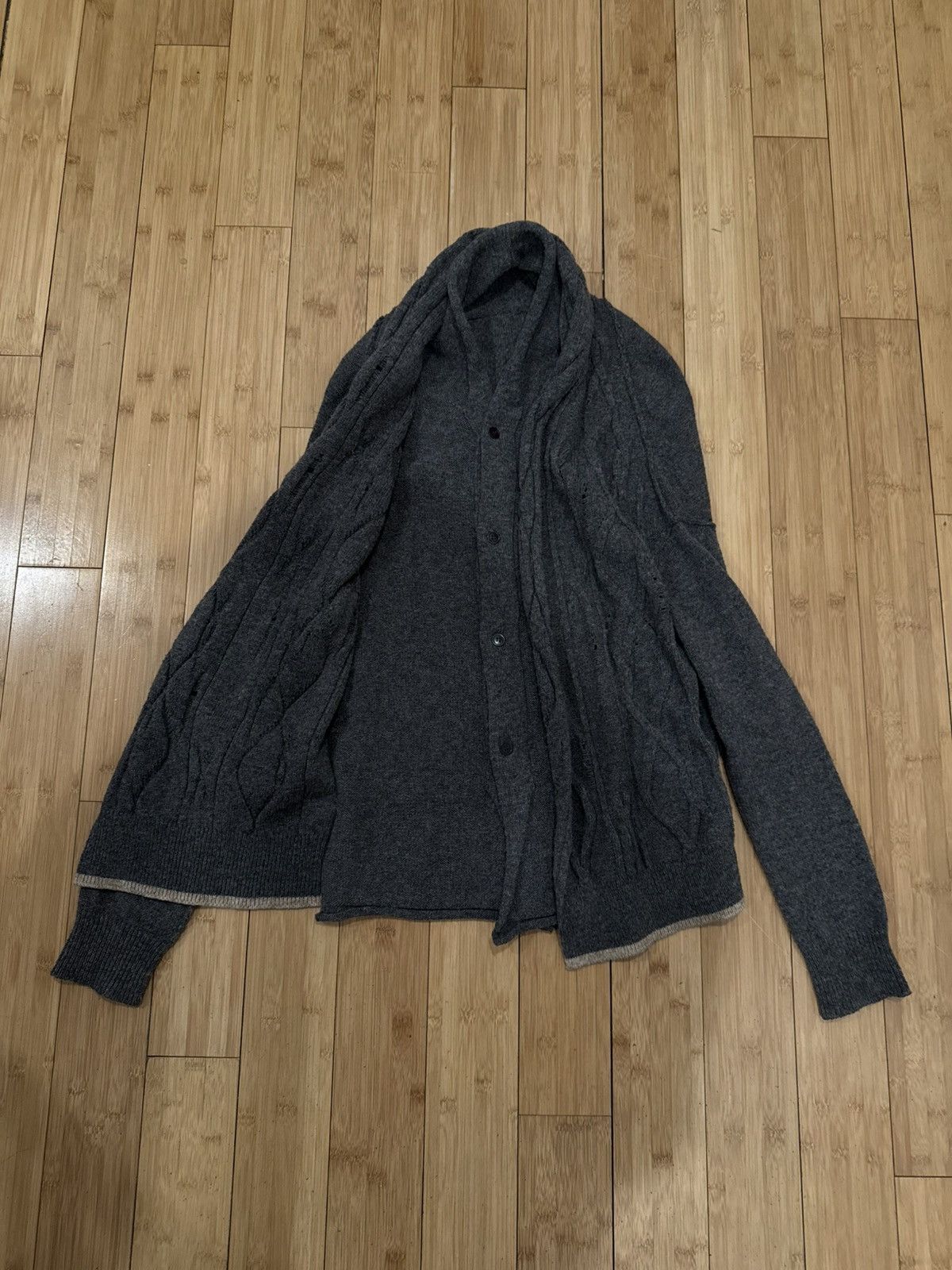 Yohji Yamamoto 2-layer cardigan Size US S / EU 44-46 / 1 - 1 Thumbnail