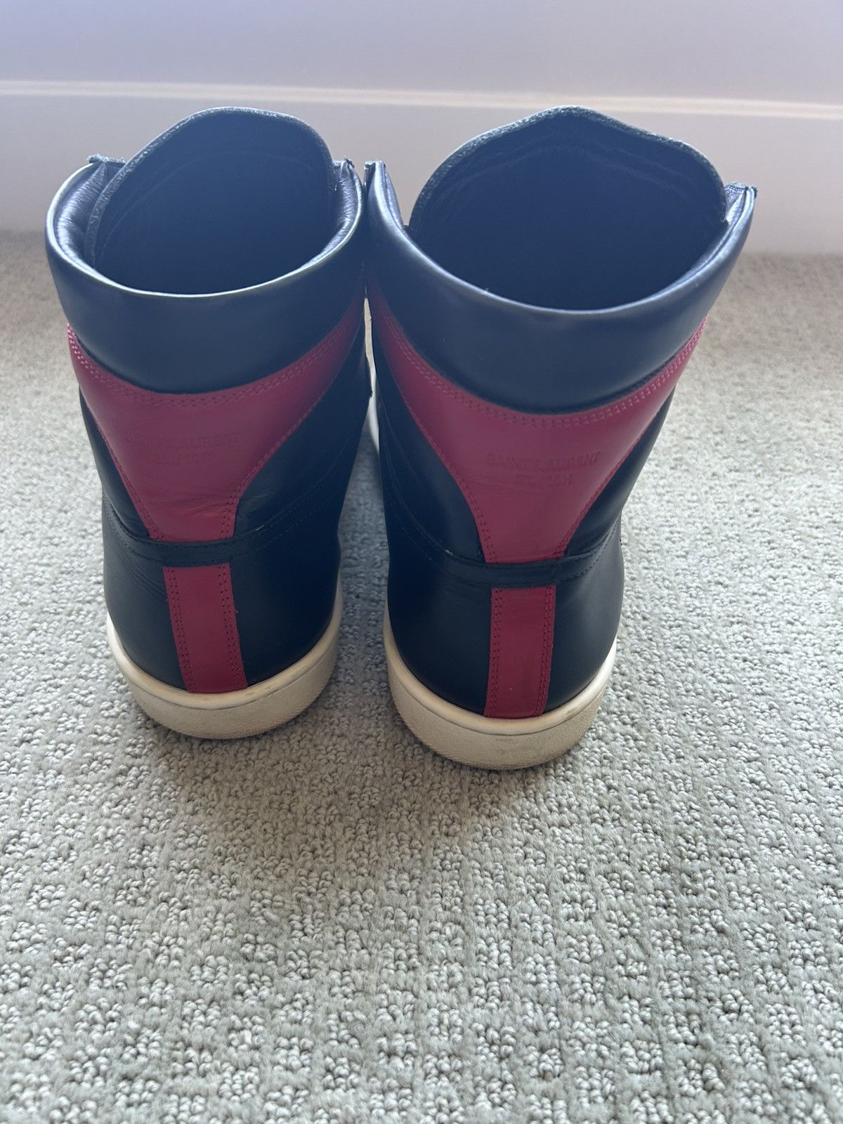 Saint Laurent Paris Saint Laurent SL10H Court Classic black Red High Top Size US 9 / EU 42 - 4 Thumbnail