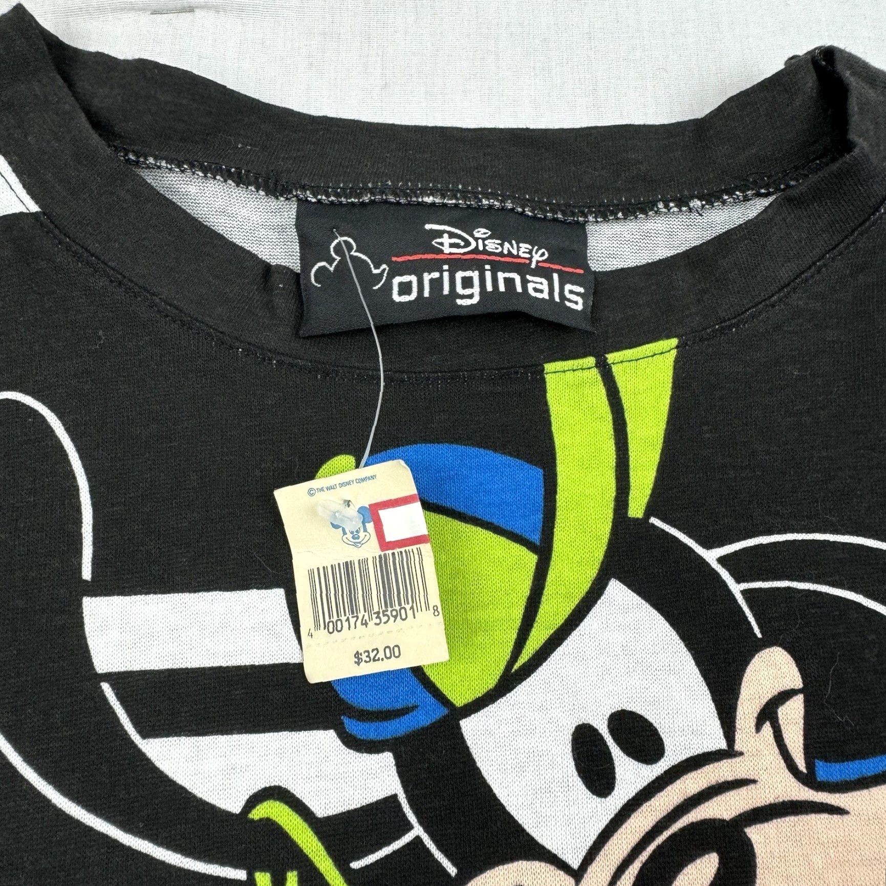 Disney VINTAGE Disney Goofy T-Shirt Adult XL Black 90s Mens Regular Fit Size US XL / EU 56 / 4 - 3 Thumbnail