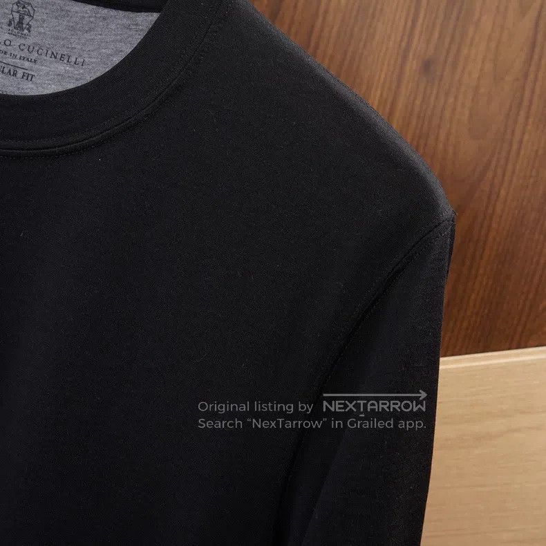 Brunello Cucinelli Brunello Cucinelli Silk and Cotton Blended Short Sleeve Size US M / EU 48-50 / 2 - 5 Thumbnail
