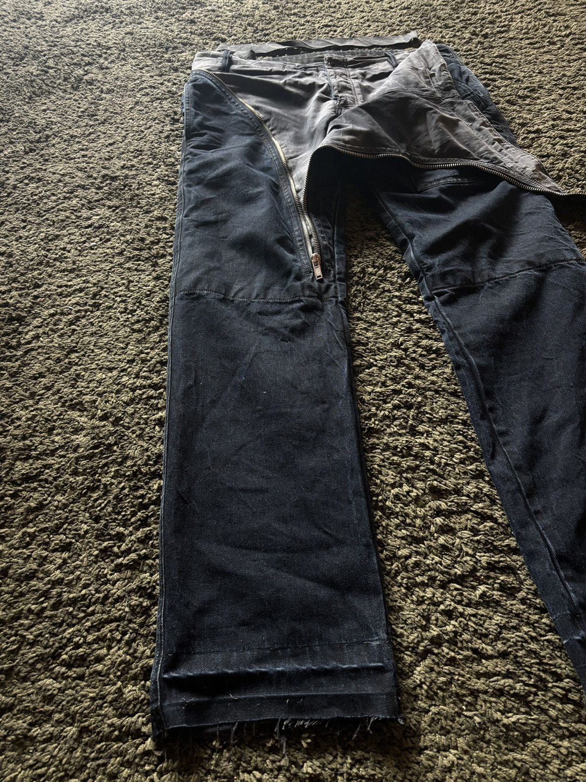Rick Owens Drkshdw AW07 Rick Owens Drkshdw Air Cut Double Layers Size US 34 / EU 50 - 2 Thumbnail