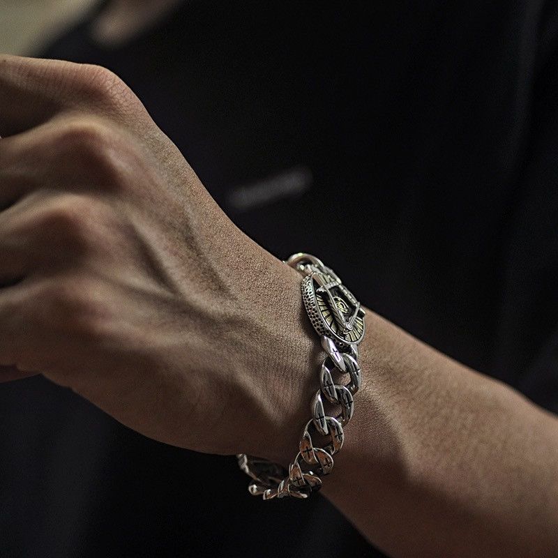 Jewelry Freemasonry Bracelet Y2K Punk Chain Gotch Bracelets Chains Size ONE SIZE - 2 Thumbnail