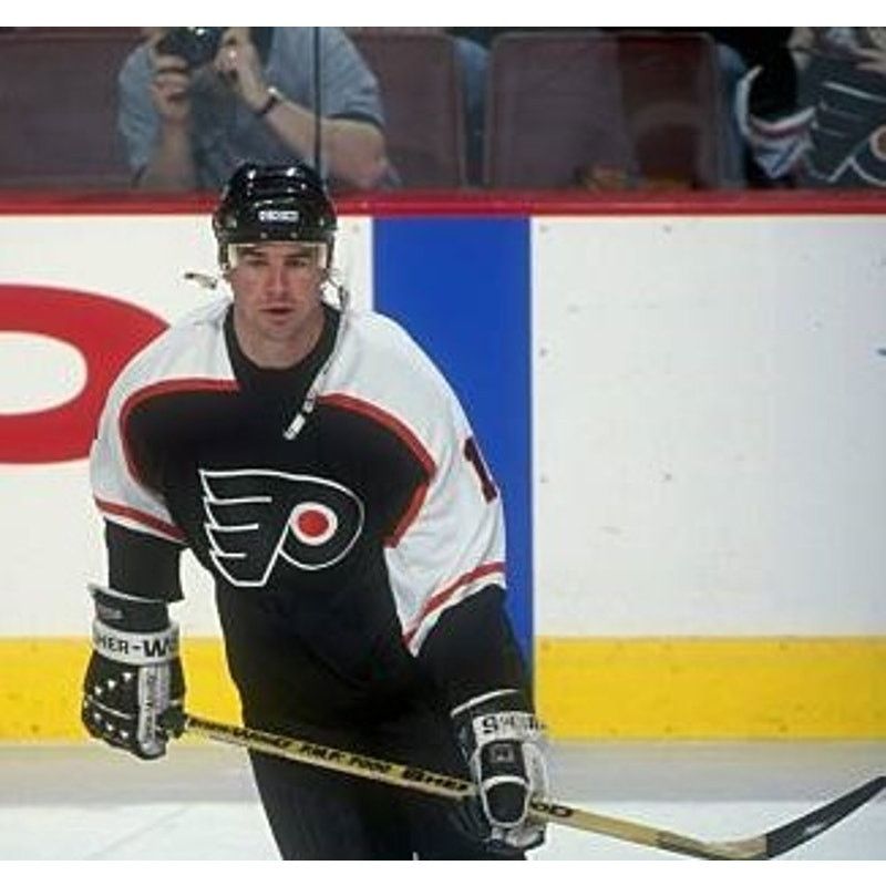 Philadelphia Flyers 90s STARTER jersey L blk 3rd hockey vtg
