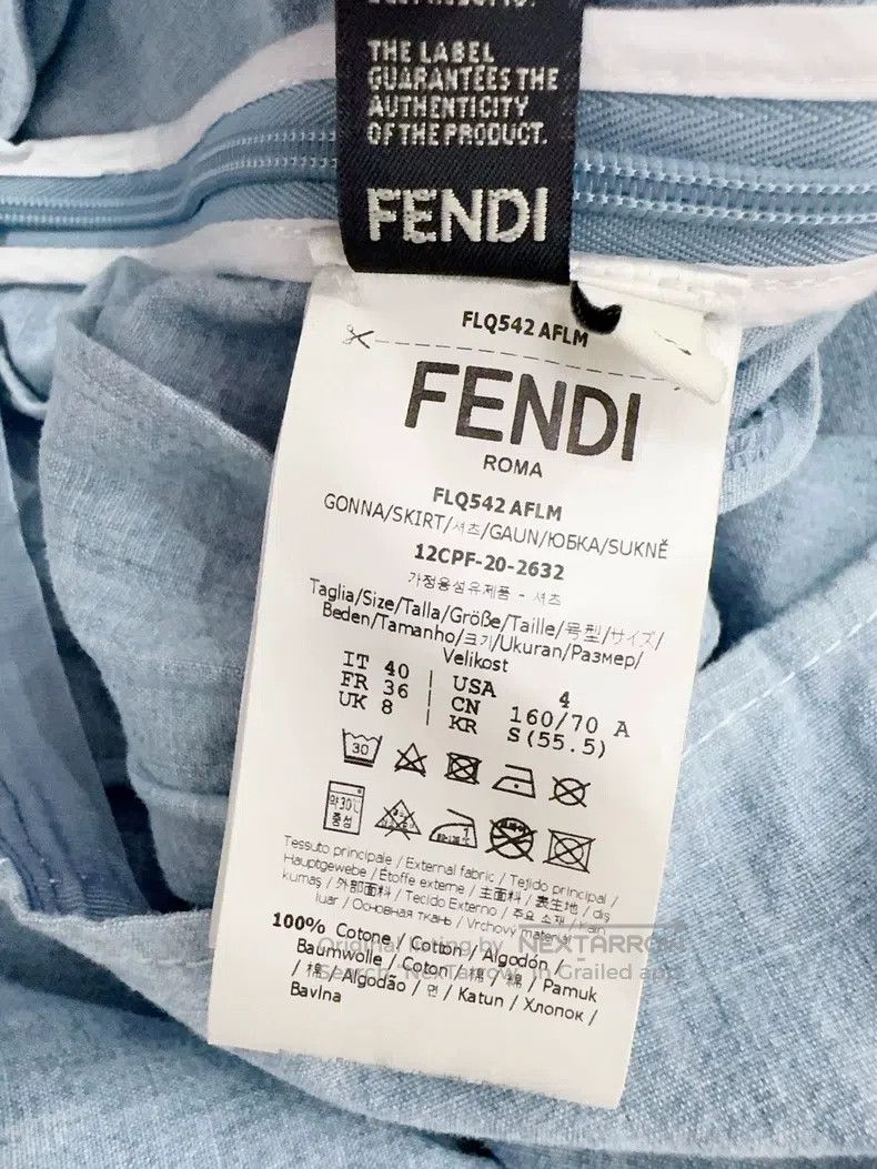 Fendi Fendi Denim Skirt Size 26" / US 2 / IT 38 - 5 Thumbnail