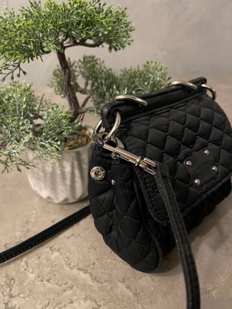 Dolce & Gabbana Vintage Dolce & Gabanna Nylon mini Bucket Bag Black Quilted Size ONE SIZE - 5 Thumbnail