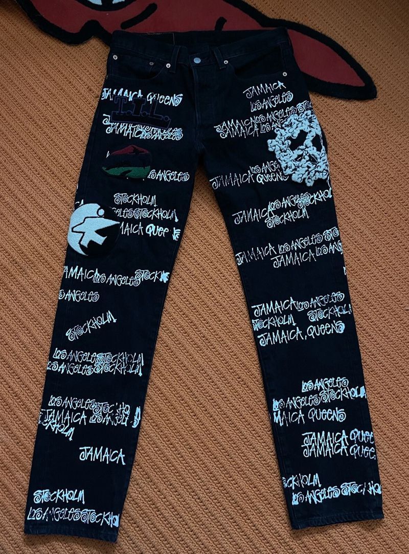 Our Legacy Stussy x Denim Tears x Our Legacy Levis 501 Jean Black Size US 32 / EU 48 - 1 Thumbnail