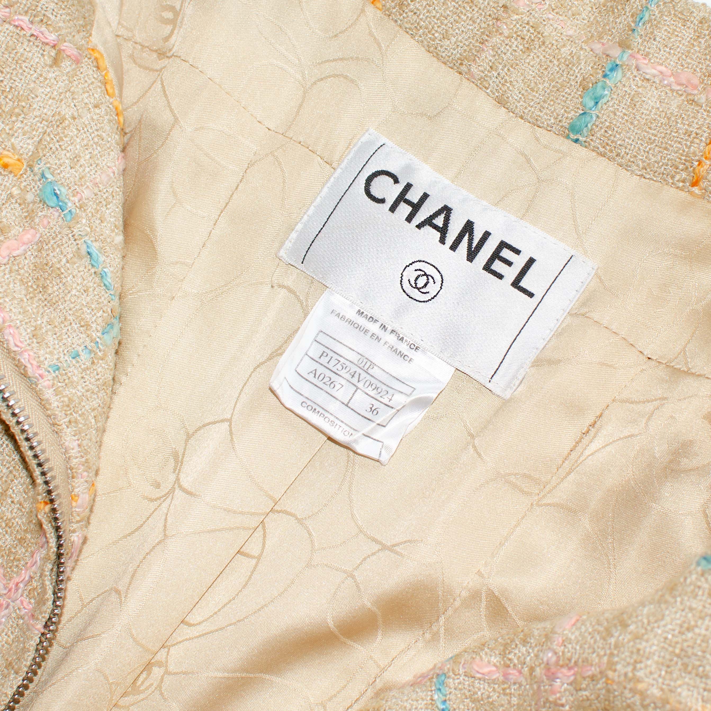 Chanel Chanel Spring 2001 Vintage tweed Jacket Size XS / US 0-2 / IT 36-38 - 4 Thumbnail