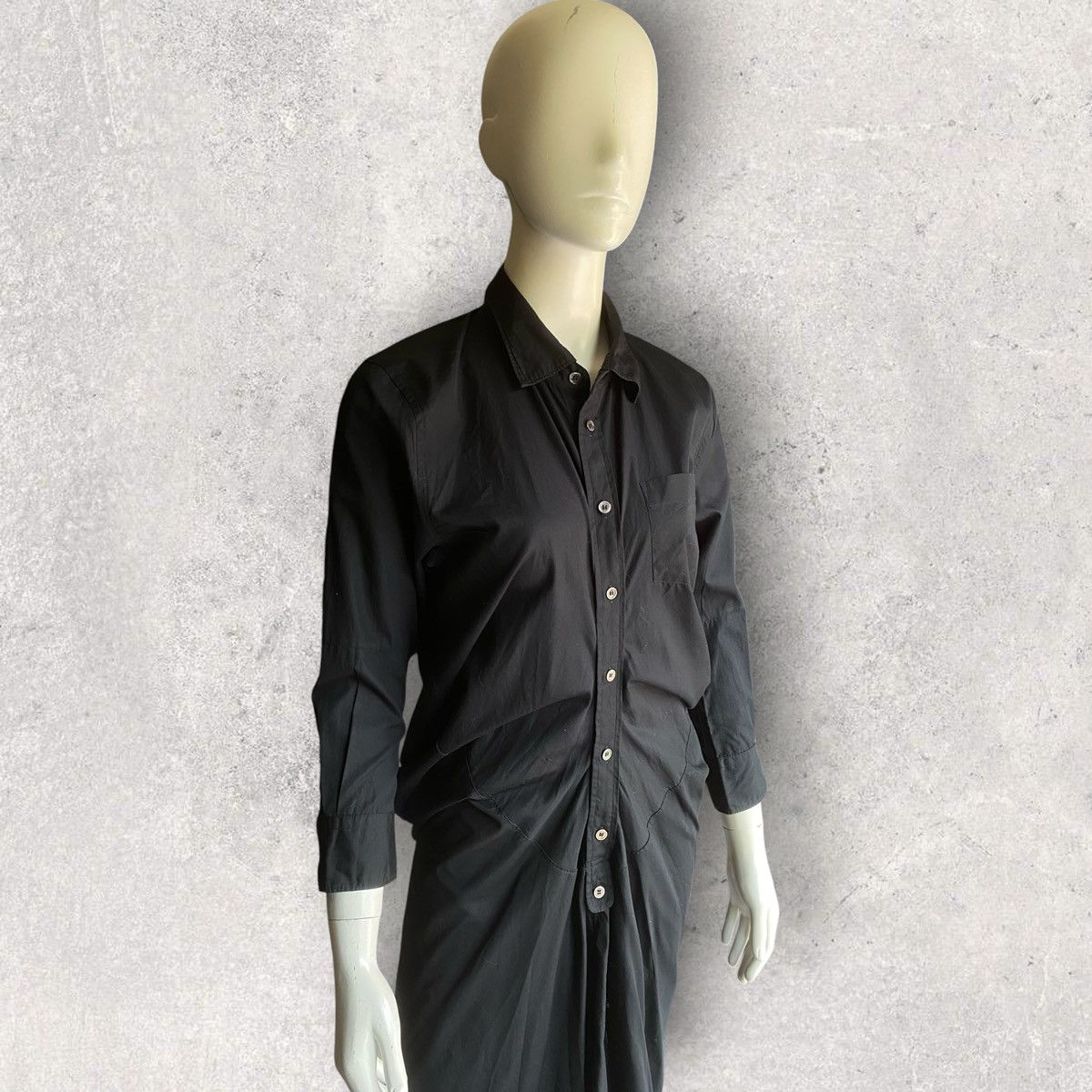 Junya Watanabe Fall11 Scrunch Pull Over Shirt Dress Size XS / US 0-2 / IT 36-38 - 5 Thumbnail
