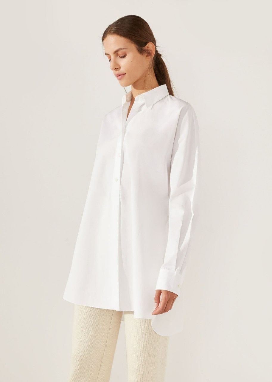 Loro Piana o1srvl11e0524 Shirt in White Size S / US 4 / IT 40 - 2 Thumbnail