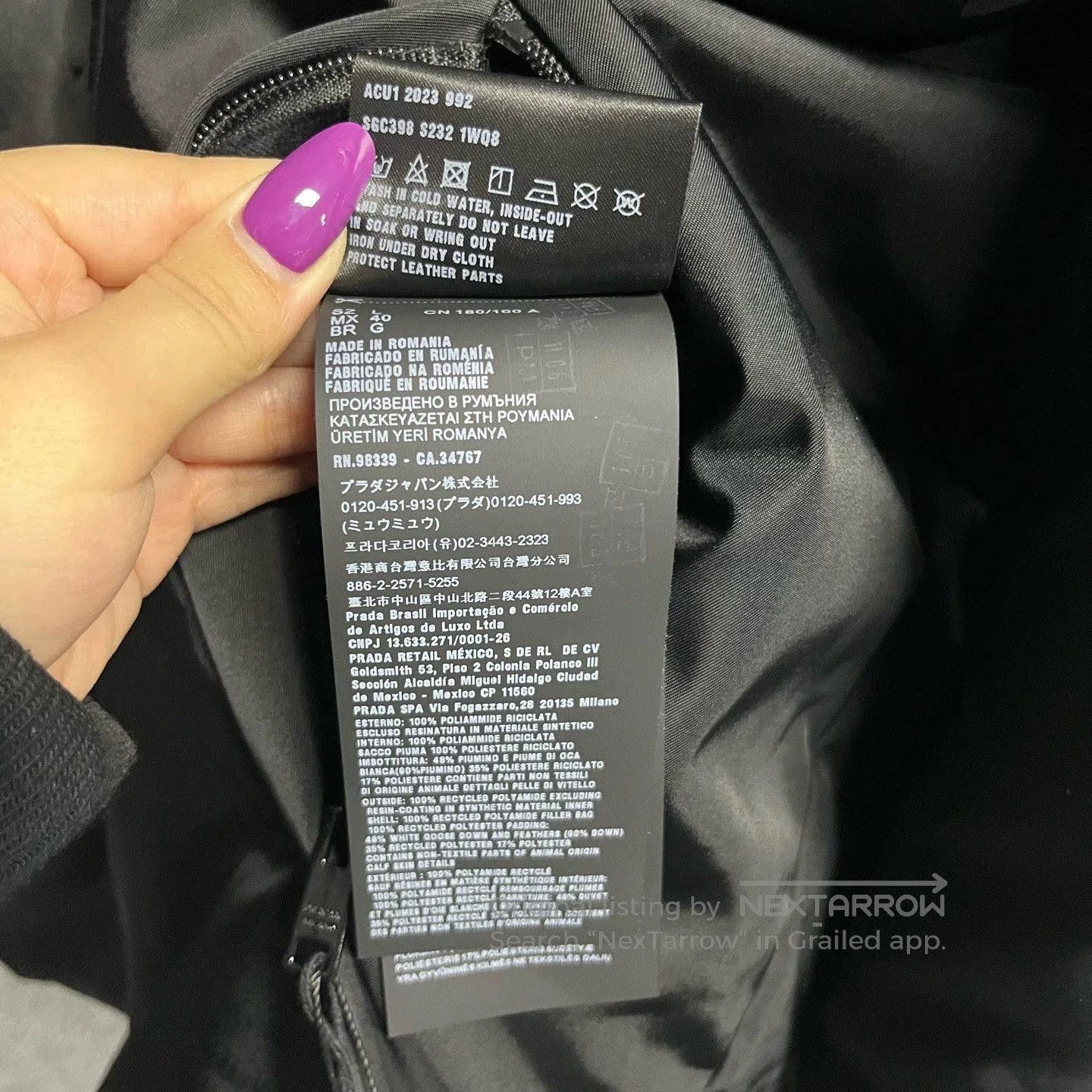 Prada black double-sided hooded jacket by prada. Size US L / EU 52-54 / 3 - 4 Thumbnail