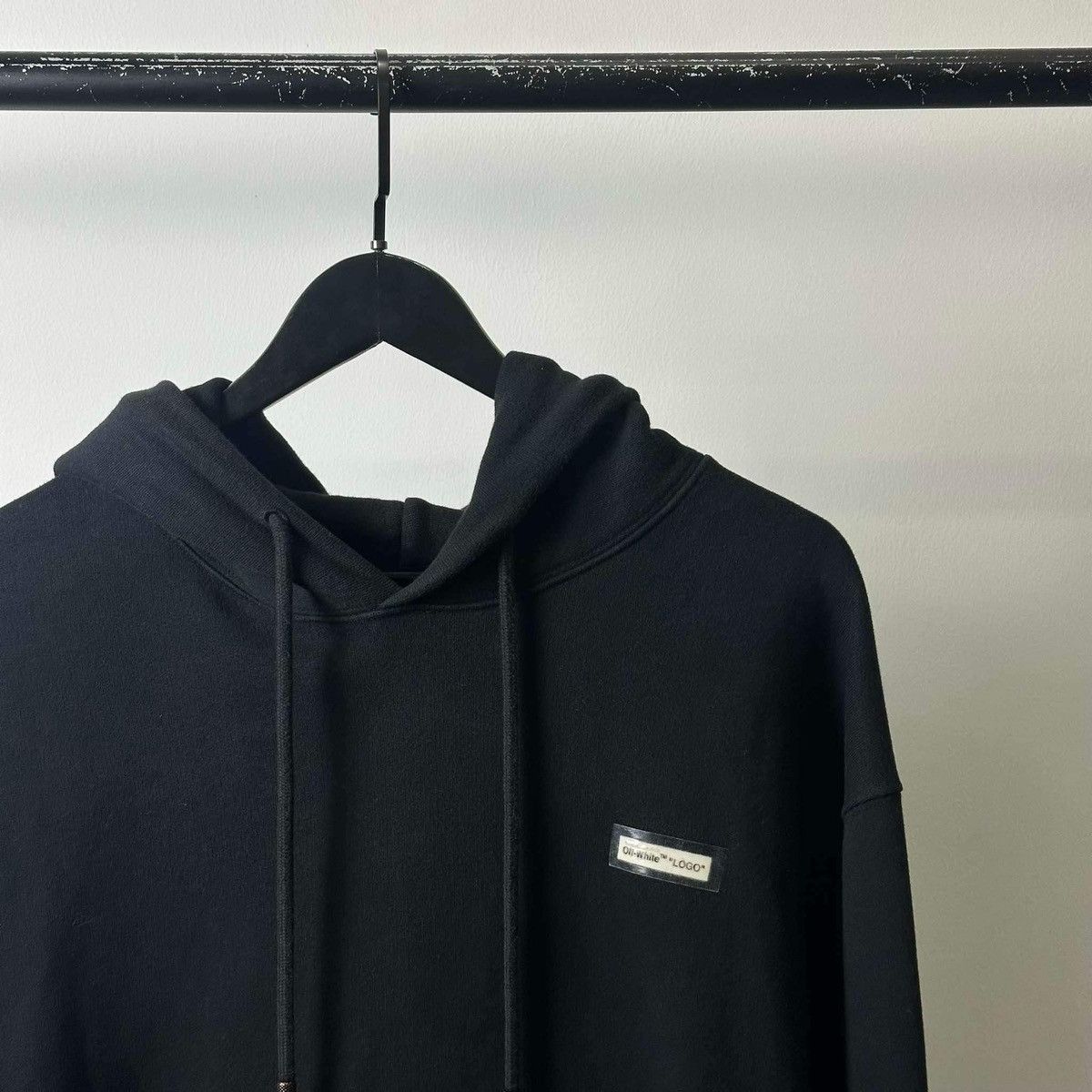 Off-White OFF WHITE BLACK HOODIE ( Form Boxy Fit) Size US M / EU 48-50 / 2 - 2 Thumbnail
