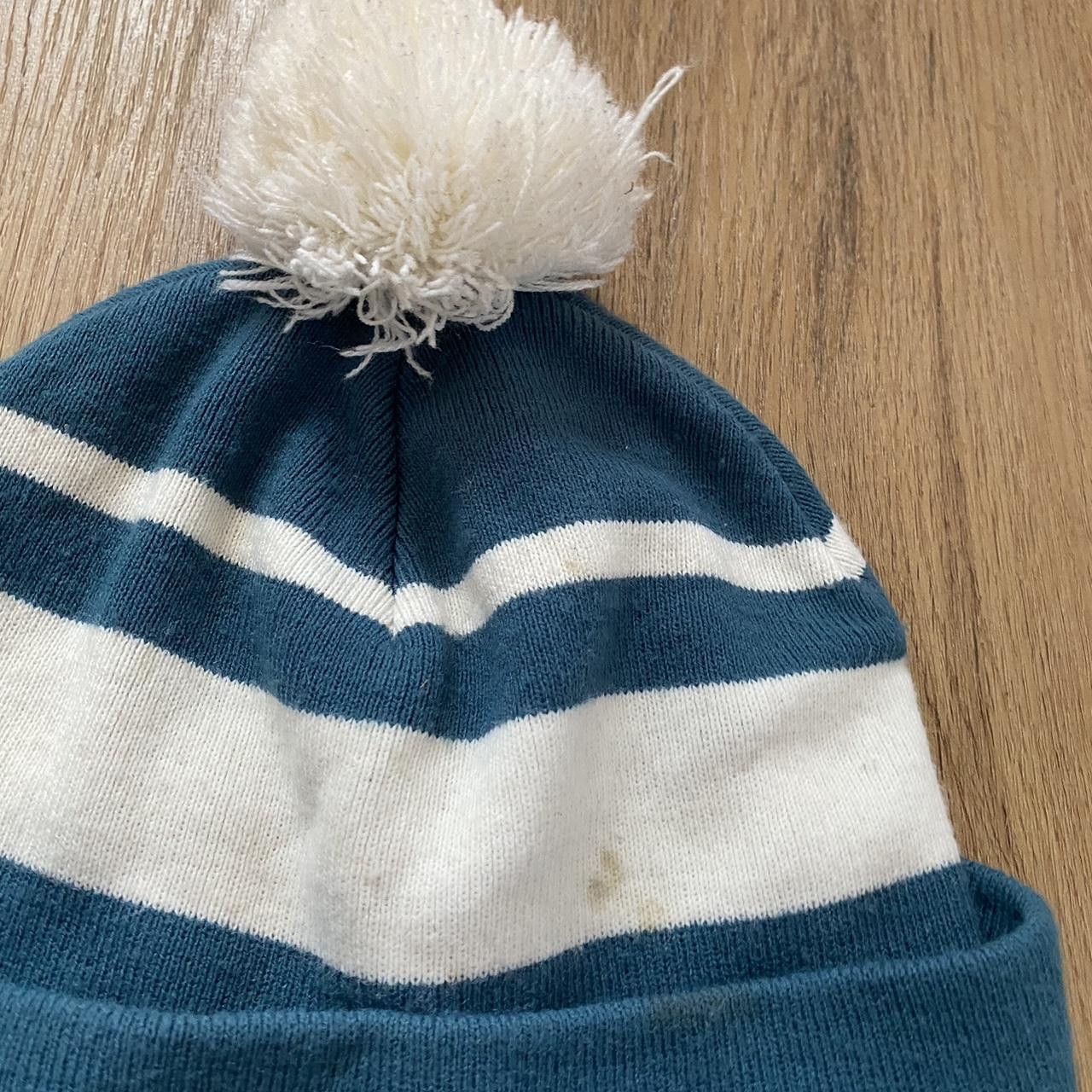 Vans Navy white striped beanie #stripedhat Size ONE SIZE - 3 Thumbnail