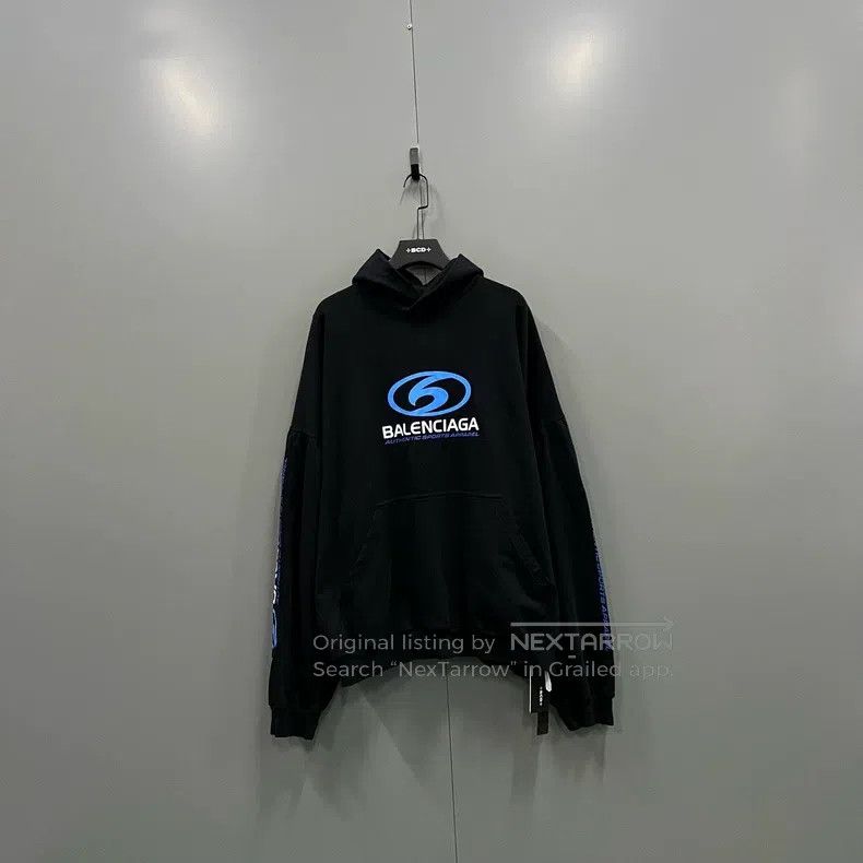 Balenciaga Balenciaga Front Printed Logo Hoodie Size US XL / EU 56 / 4 - 1 Thumbnail