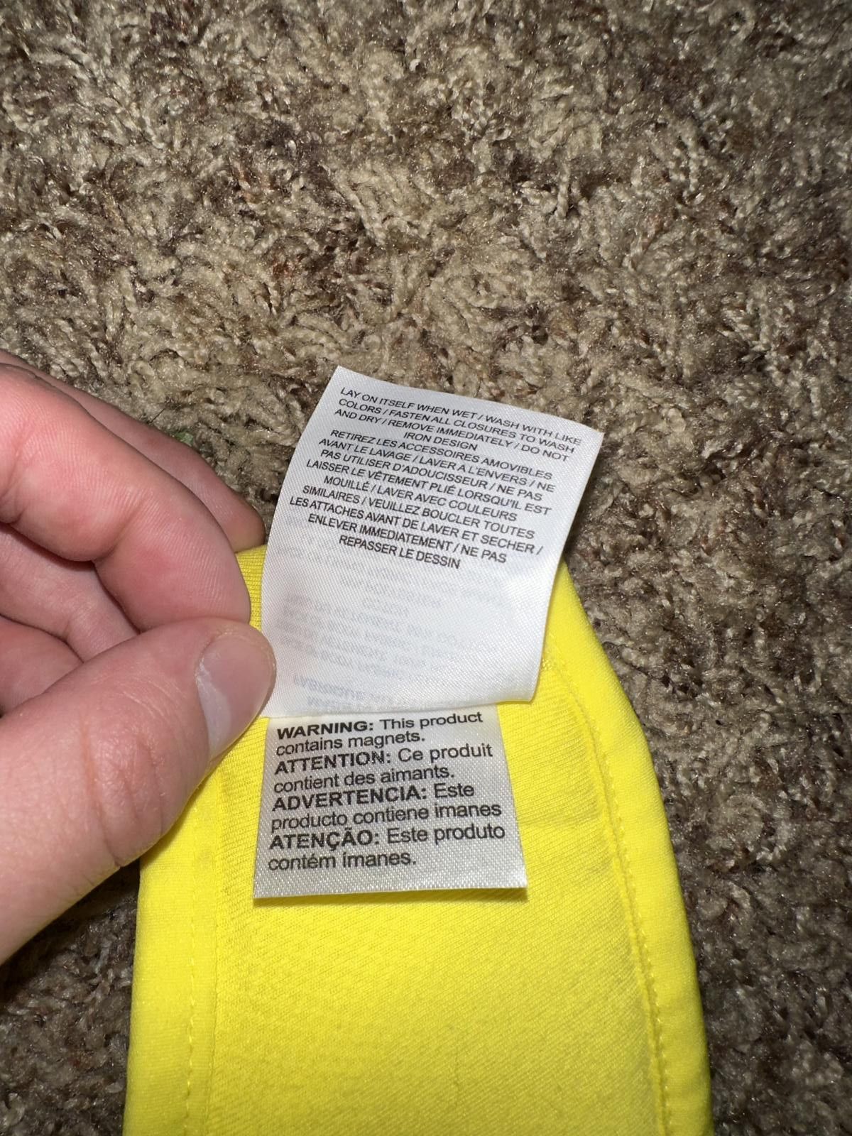 Nike Nike x Off-White NRG X Cross Bib Vest 'Opti Yellow' Size ONE SIZE - 9 Thumbnail