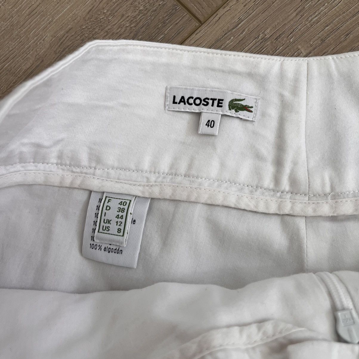 Lacoste Lacoste White Vintage Tennis Skirt Size 28" / US 6 / IT 42 - 4 Thumbnail
