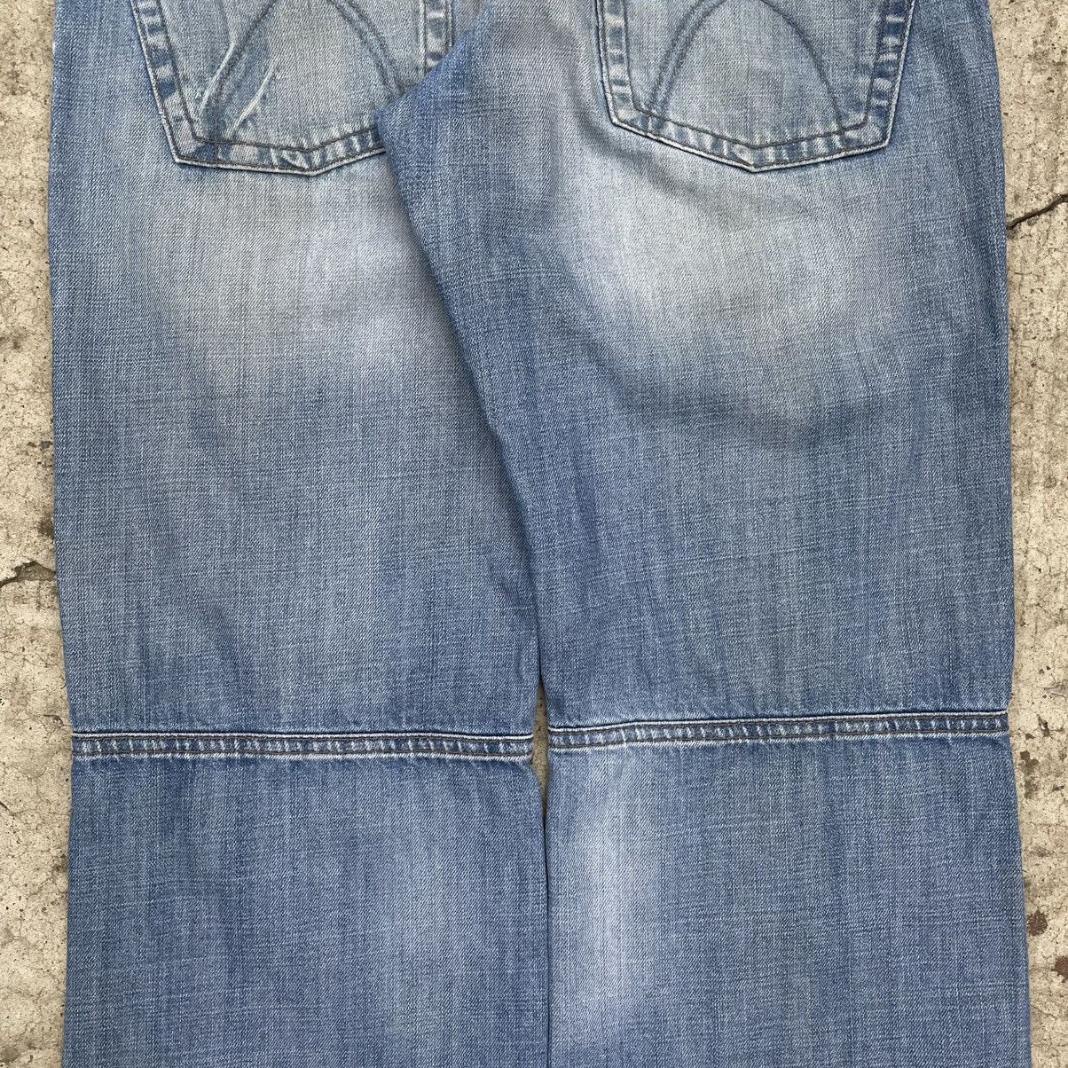 Le Grande Bleu (L.G.B.) VTG Man’s Fitted Crazy Henley’s Denim 32 Jeans Double Knee Size US 32 / EU 48 - 12 Thumbnail