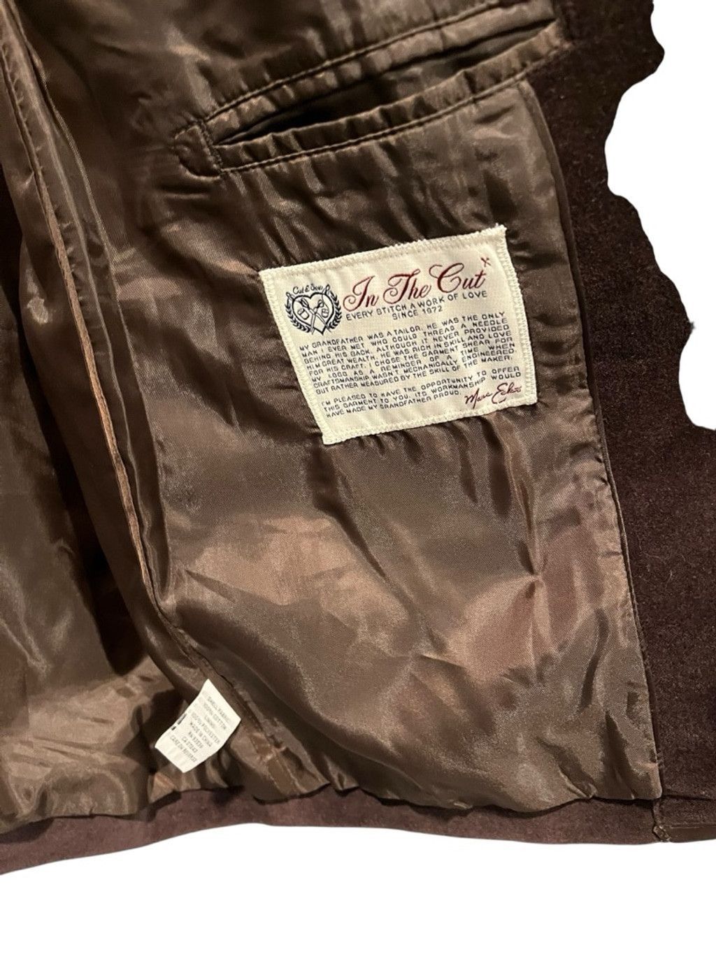 Marc Ecko Vintage Marc Ecko Velvet Cut & Sew Brown Blazer Size XL Size 48R - 7 Thumbnail