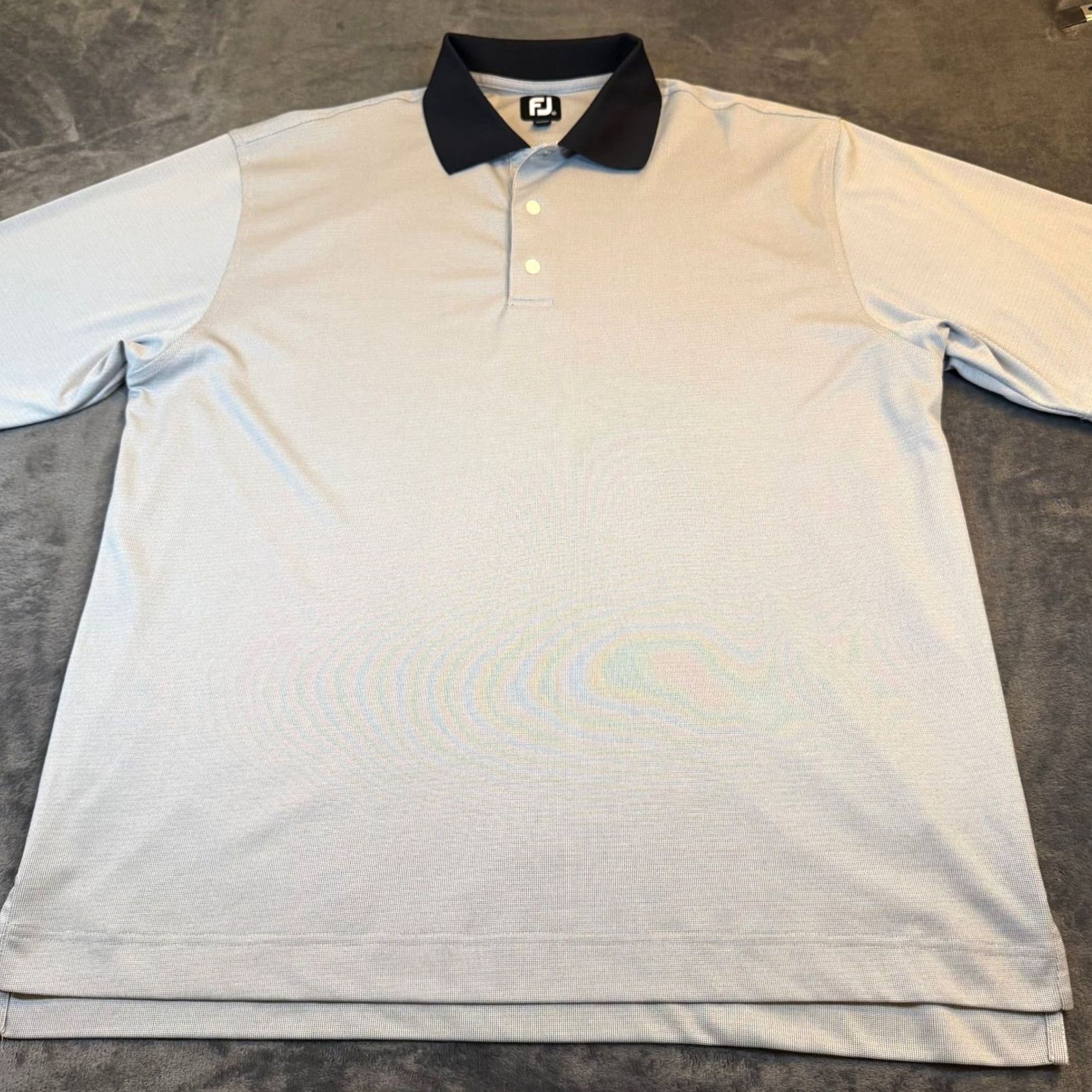 Footjoy FootJoy Performance Polo Shirt Mens XL Gray Contrast Collar Golf Mock Size US XL / EU 56 / 4 - 3 Thumbnail
