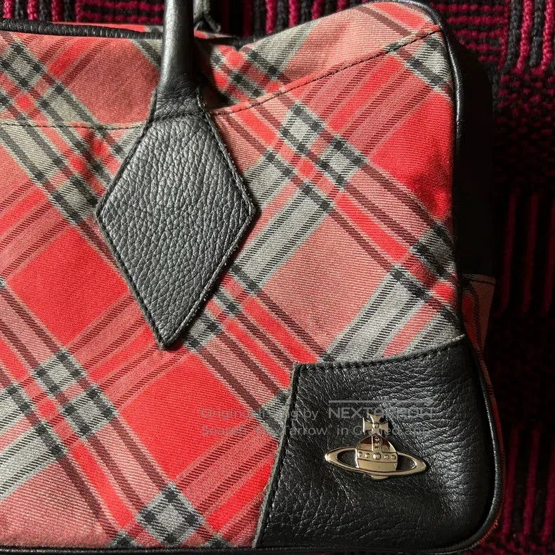 Vivienne Westwood Vivienne Westwood size os Red Plaid Square Bag Size ONE SIZE - 4 Thumbnail