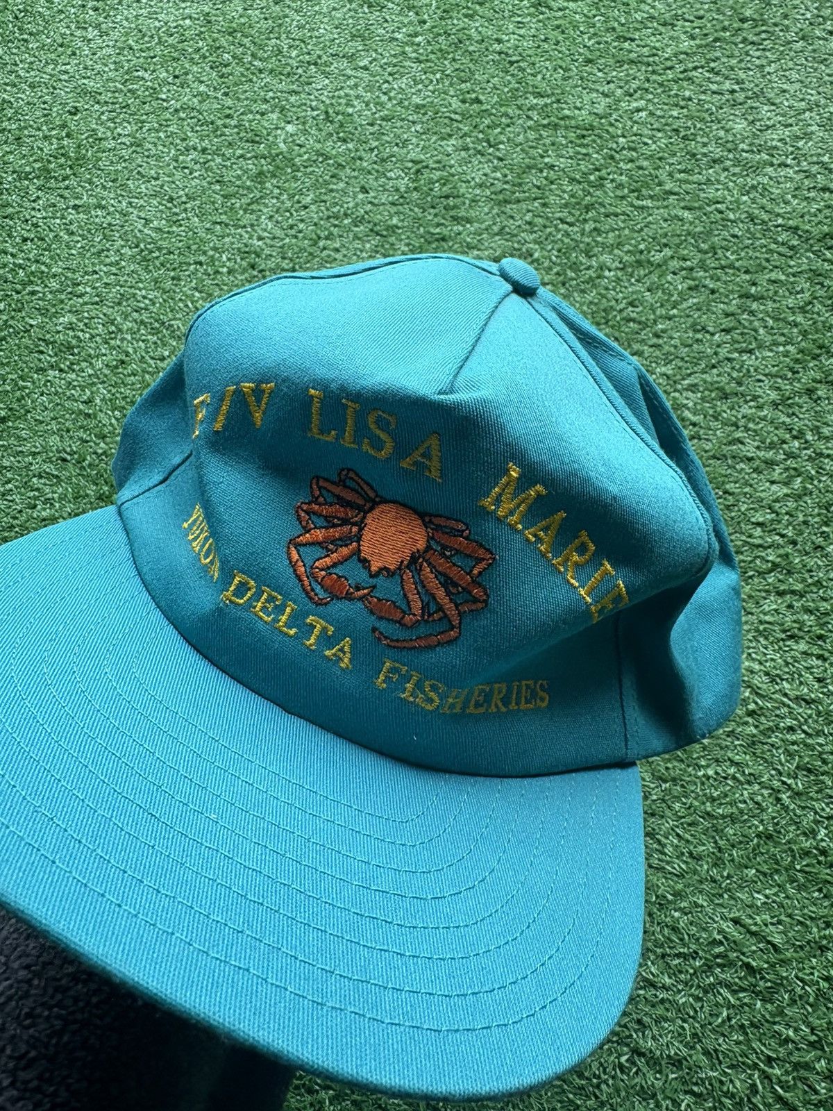 Vintage 1990’s Fisherman Crab Graphic Hat Size ONE SIZE - 2 Thumbnail