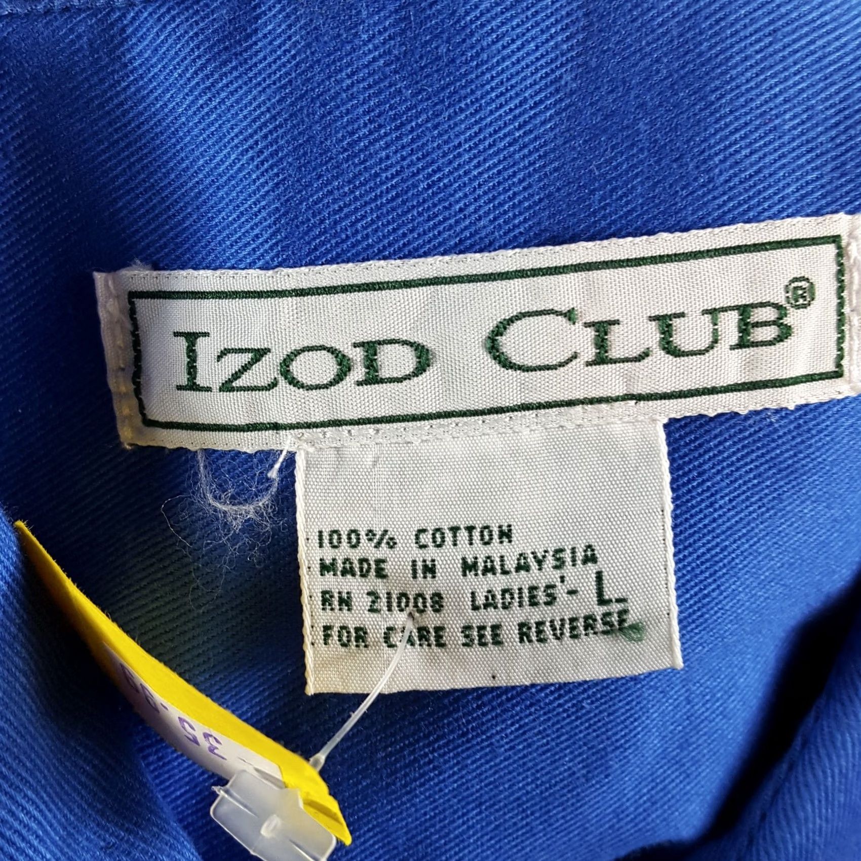 Izod VINTAGE IZOD Royal Blue Sleeveless Button-Up Collared Shirt Size L Women’s Western Shirt Size L / US 10 / IT 46 - 6 Thumbnail