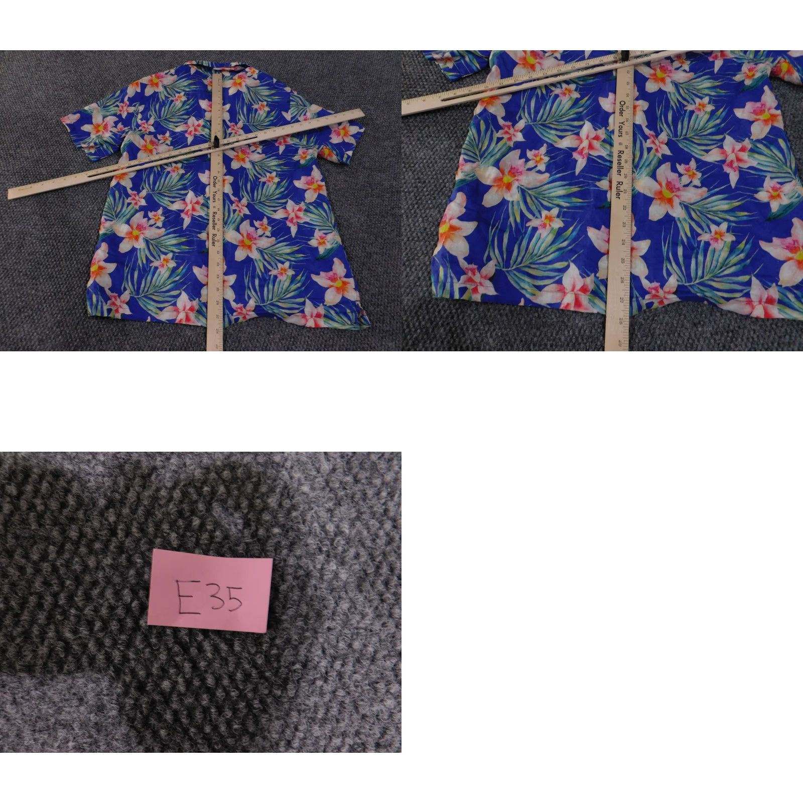 Onia Onia Shirt Mens M Blue Linen Hawaiian Aloha Floral Button Up Resort Camp Size US M / EU 48-50 / 2 - 9 Thumbnail