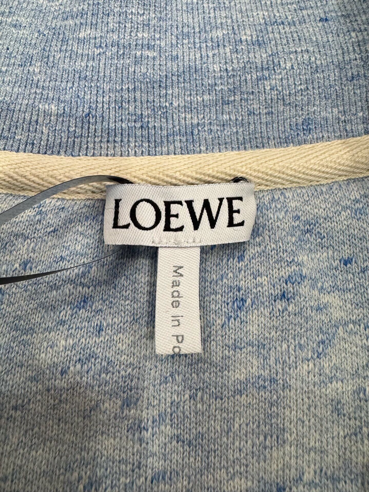 Loewe light blue embroidered logo long-sleeve sweatshirt Size US L / EU 52-54 / 3 - 5 Thumbnail