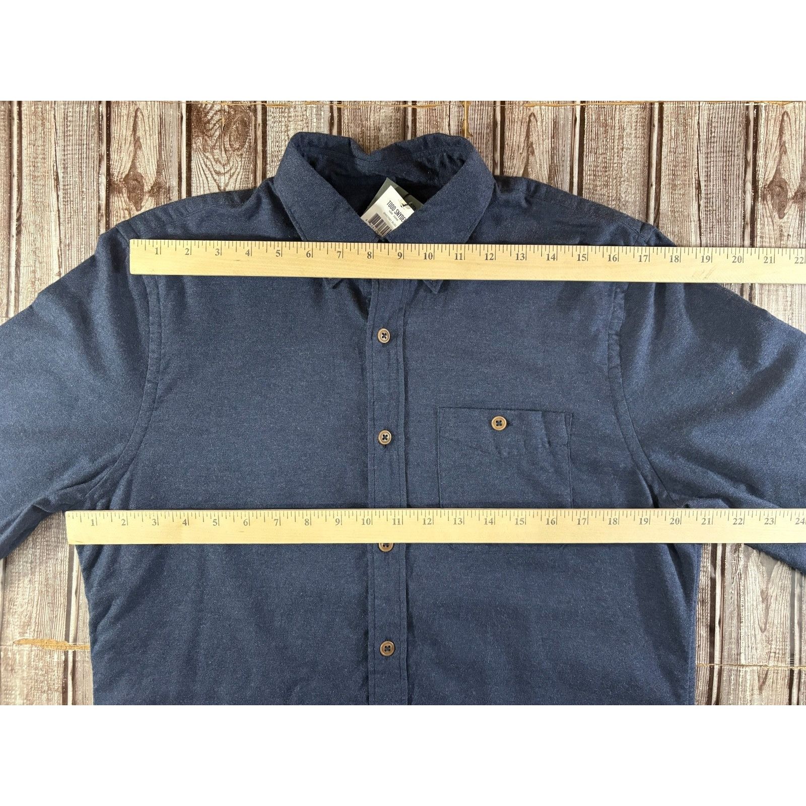 Todd Snyder Todd Snyder Brush Cotton Wool shirt size M color Navy NWT ms Size US M / EU 48-50 / 2 - 8 Thumbnail