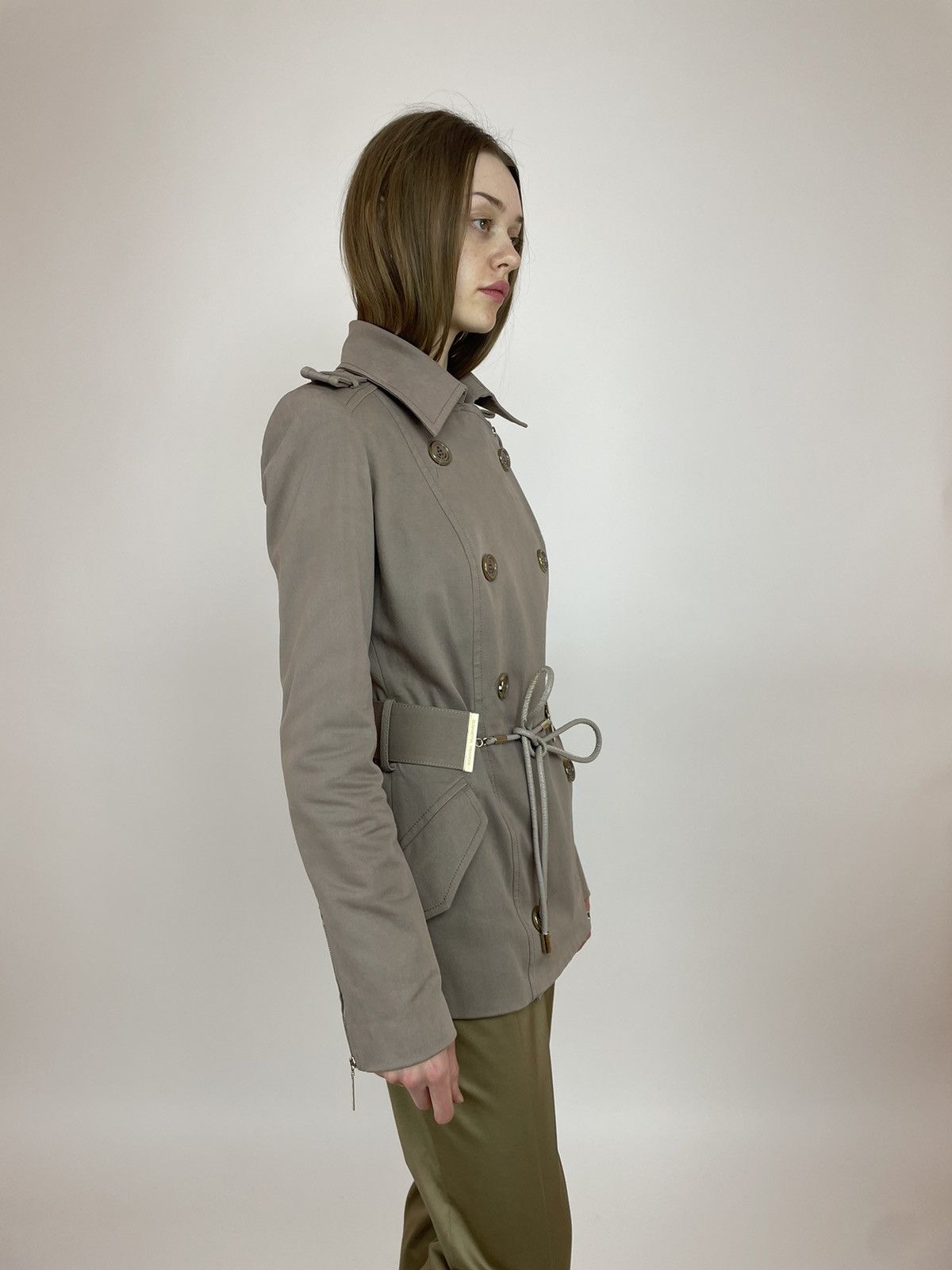 Elisabetta Franchi ELISABETTA FRANCHI CELYN b Trench Coat Womens size 44 Size M / US 6-8 / IT 42-44 - 4 Thumbnail