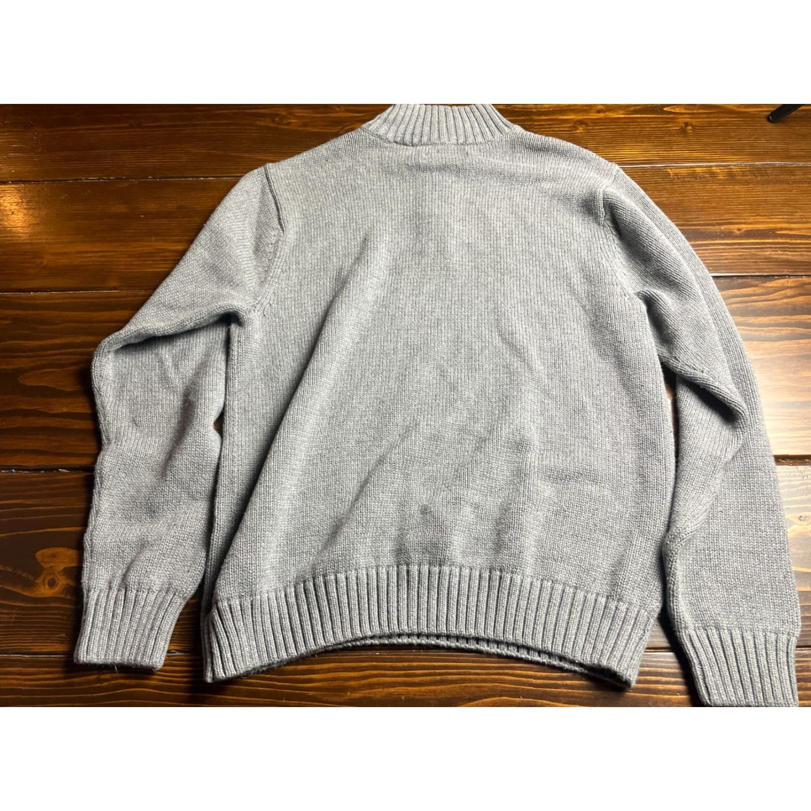 Chaps Chaps Sweater Women's Size Large Gray Knit 1/4 Zip Pullover Size L / US 10 / IT 46 - 2 Thumbnail
