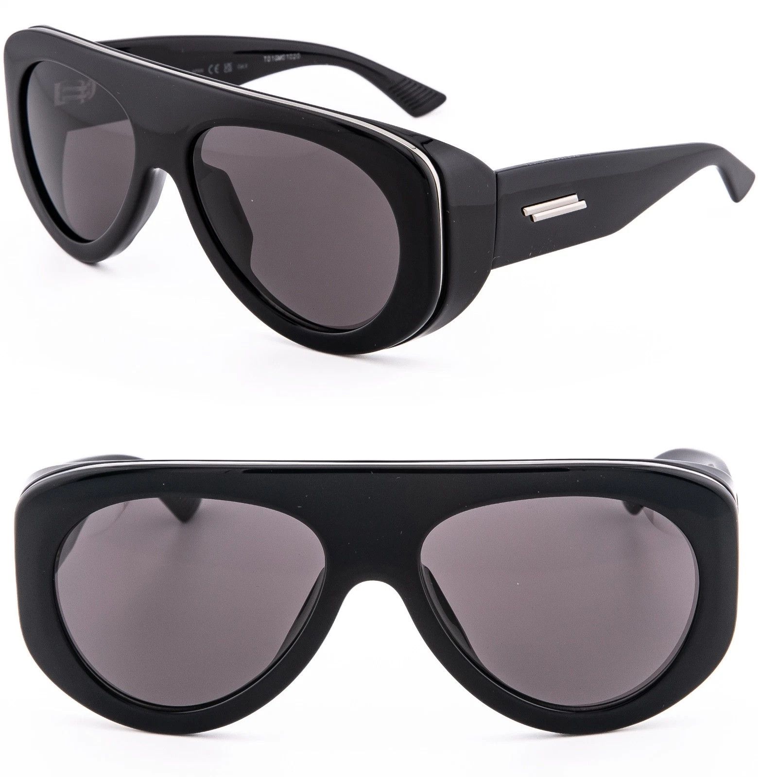 Bottega Veneta BOTTEGA VENETA 1362 BV1362S SCUDO Black Ribbon Unisex 001 Size ONE SIZE - 1 Thumbnail