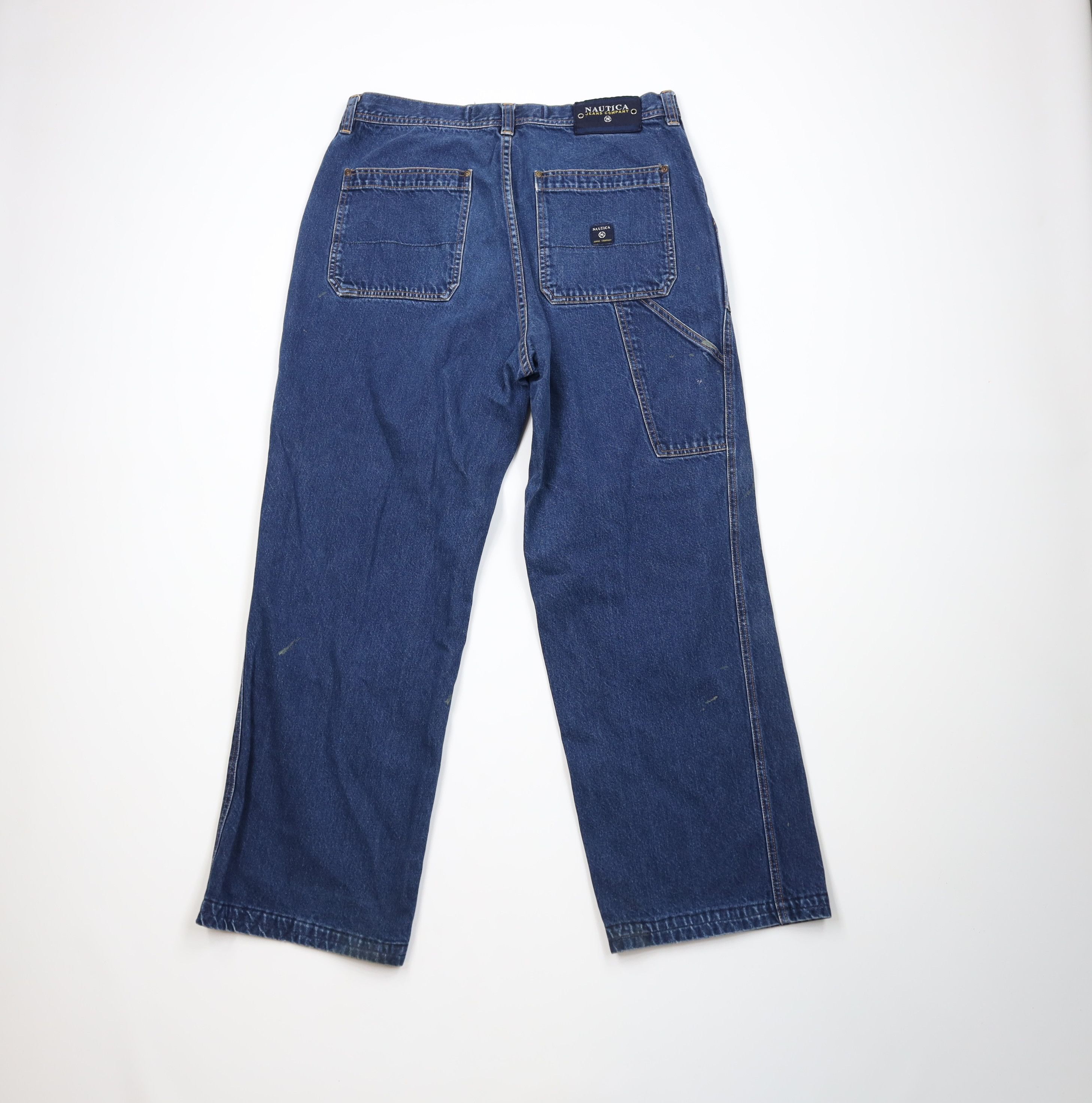 Nautica Vintage 90s Nautica Baggy Big Pocket Wide Leg Denim Jeans Size US 36 / EU 52 - 11 Thumbnail