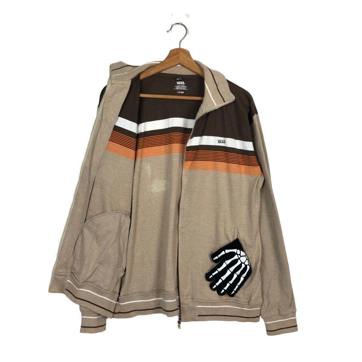 Japanese Brand VINTAGE ZIPPER JACKET VELVET VANS STREETWEAR Size US L / EU 52-54 / 3 - 8 Thumbnail