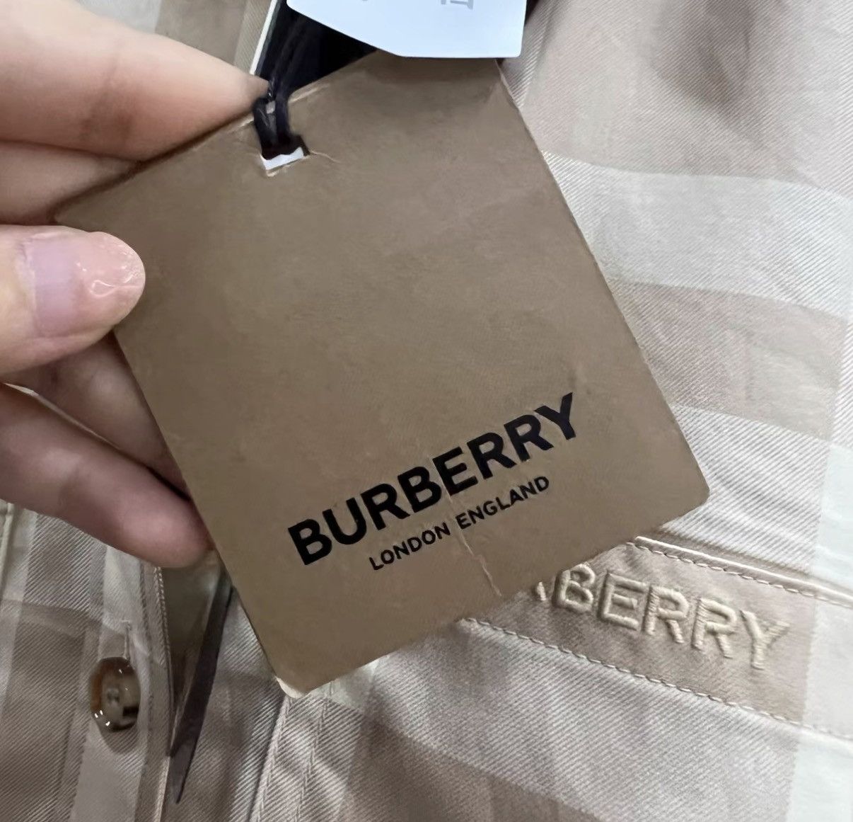Burberry Burberry Light Khaki Plaid Shirt J41 Size XS / US 0-2 / IT 36-38 - 5 Thumbnail