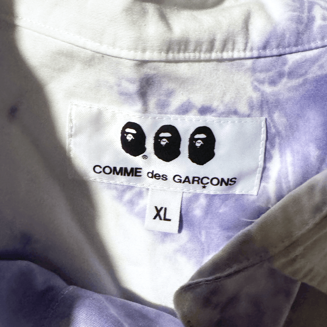 Bape × Comme des Garcons BAPE x CDG Osaka Exclusive Tie & Dye S/S Shirt (XL) Size US XL / EU 56 / 4 - 2 Thumbnail
