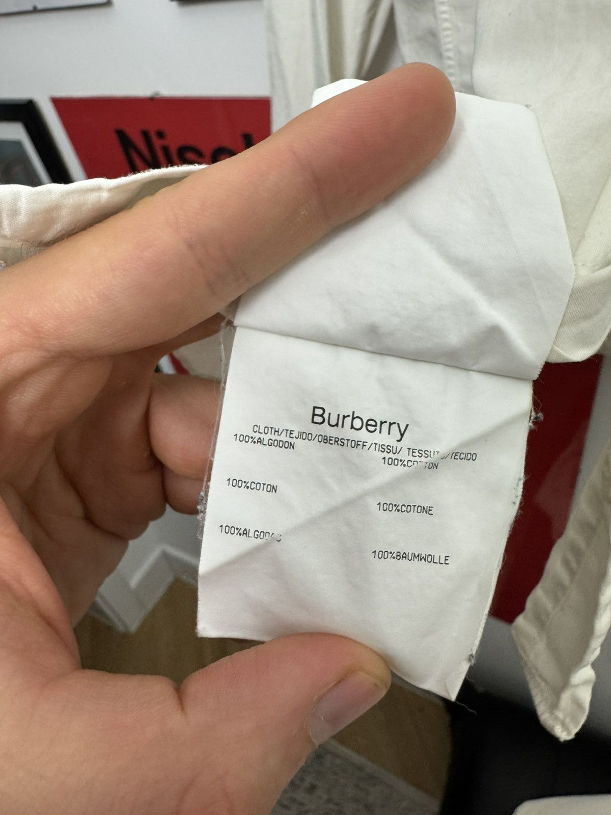 Burberry Burberry Button Up Casual Shirt White Nova Check Rare Luxury Size US L / EU 52-54 / 3 - 7 Thumbnail