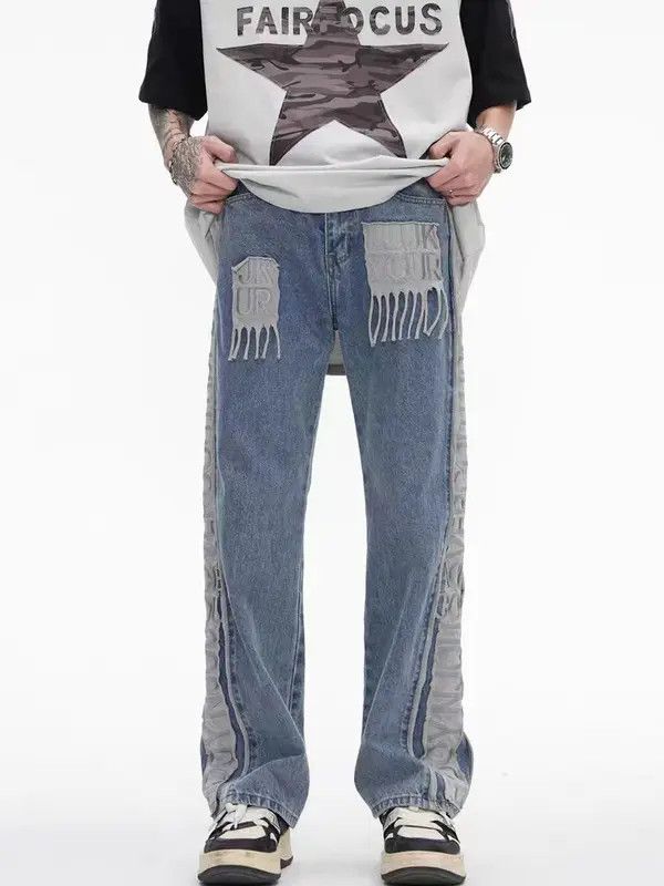 Japanese Brand Mikami x Kubo Vintage Street Hip Hop Straight Fit Jeans Size US 32 / EU 48 - 1 Thumbnail