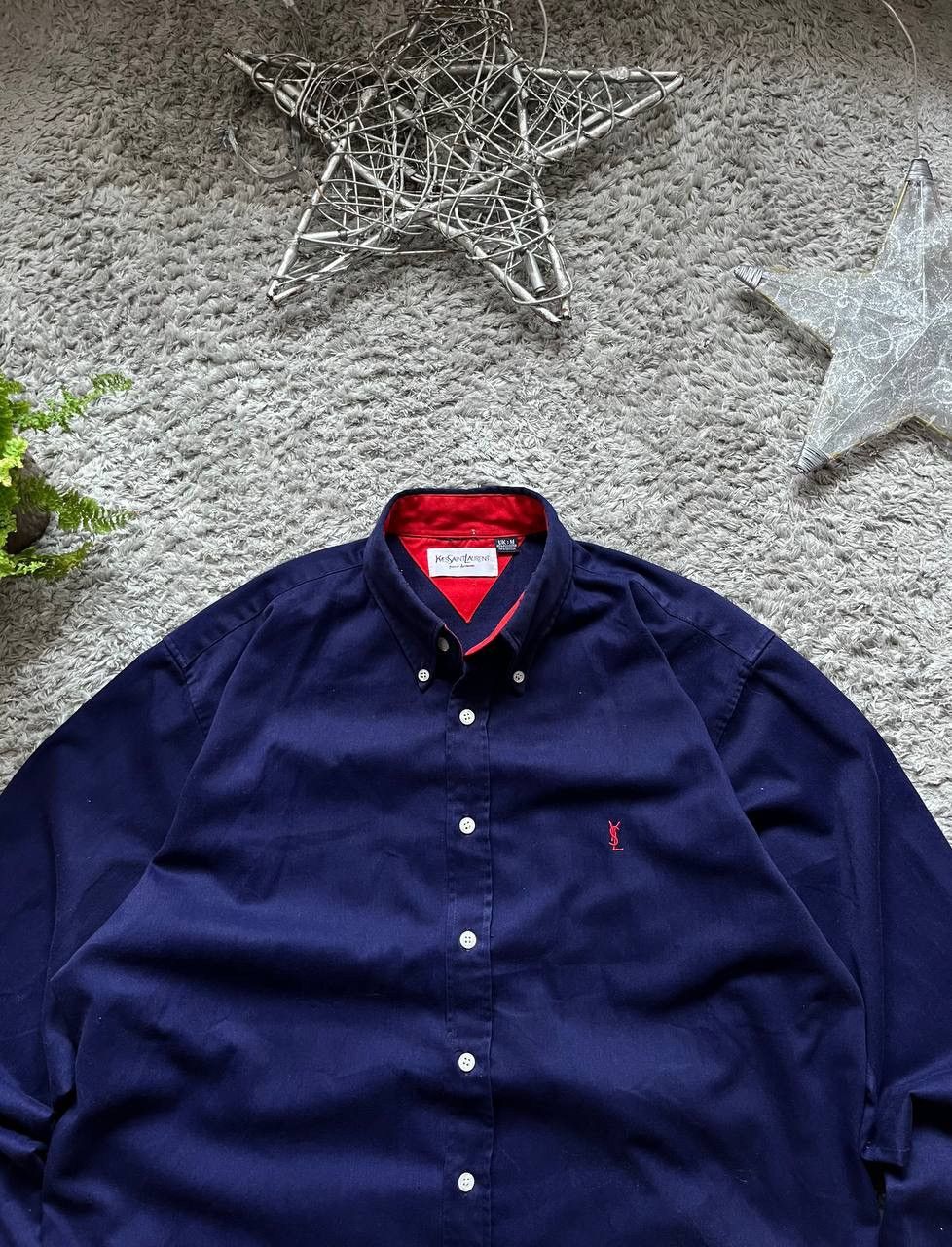 Vintage × Yves Saint Laurent Yves Saint Laurent Shirt Streetwear Vintage Luxury Rich Logo Size US M / EU 48-50 / 2 - 4 Thumbnail