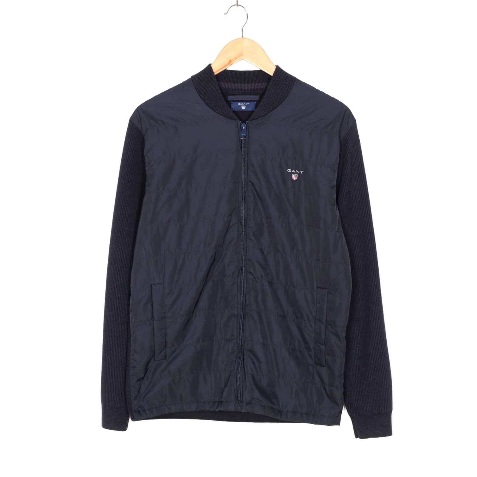 Gant GANT Tech Prep Cycling Knit Jacket Men M Full Zip Blue Knitwear Jacket Mens M Blue Full Zip GANT Tech Prep Cycling Jacket Mens M Size US M / EU 48-50 / 2 - 2 Thumbnail