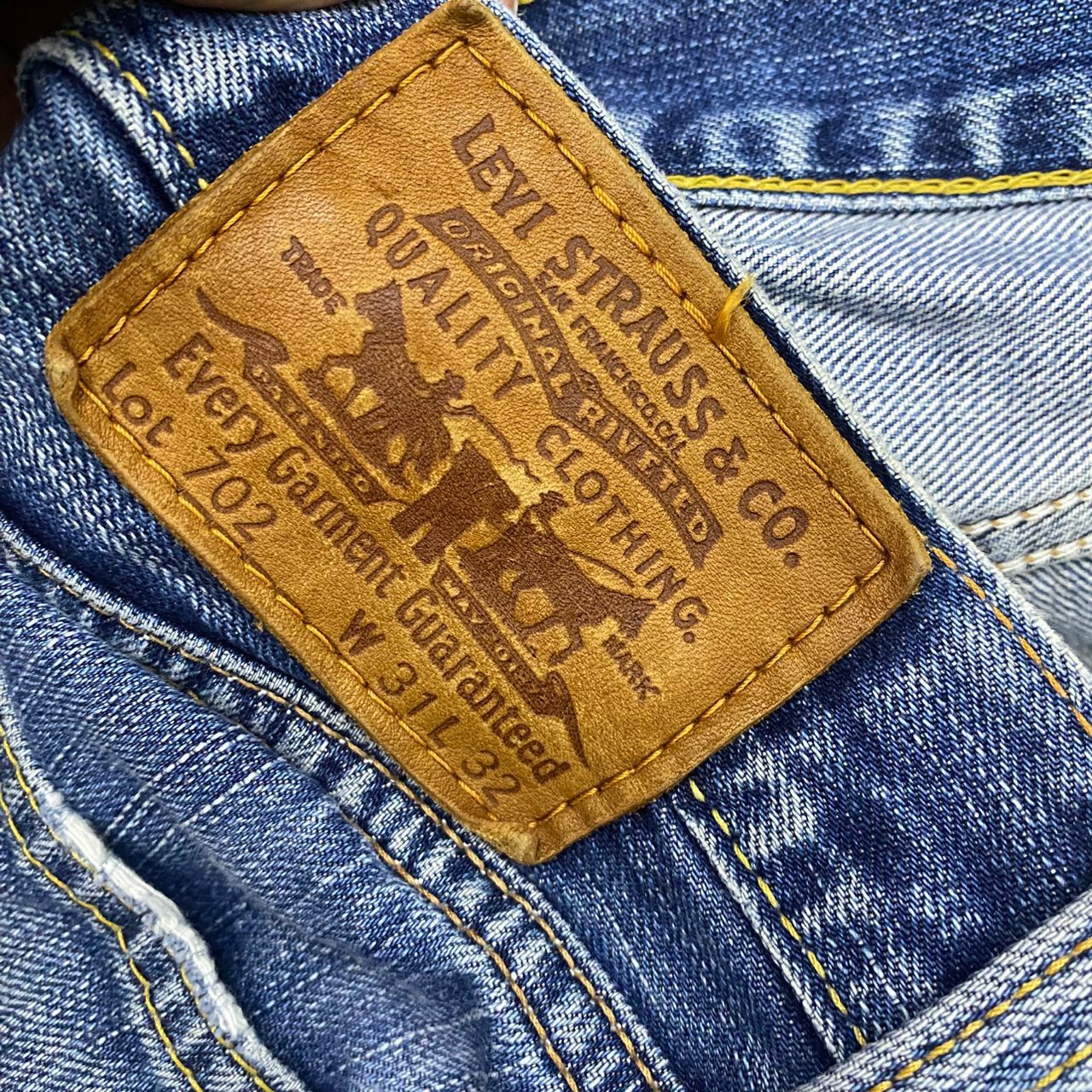 Levi's 💥Best Offer💥Vintage Levis Lot 702 Distressed Denim Size US 31 - 15 Thumbnail