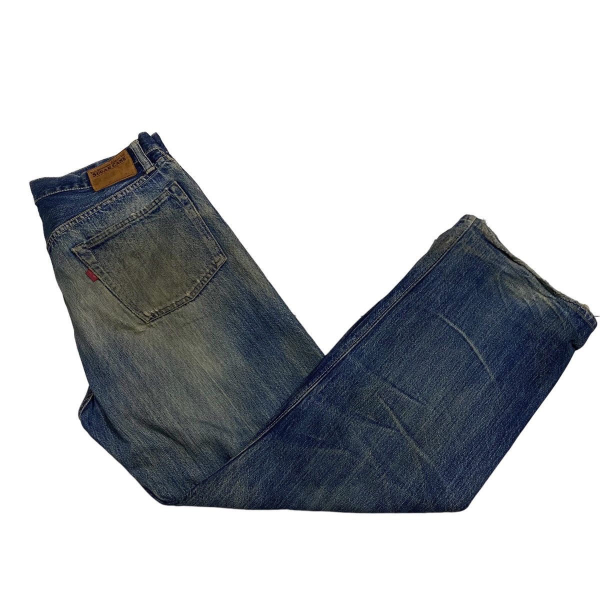 Sugar Cane Sugar Canes selvedge distressed denim homeless Size US 33 - 22 Thumbnail