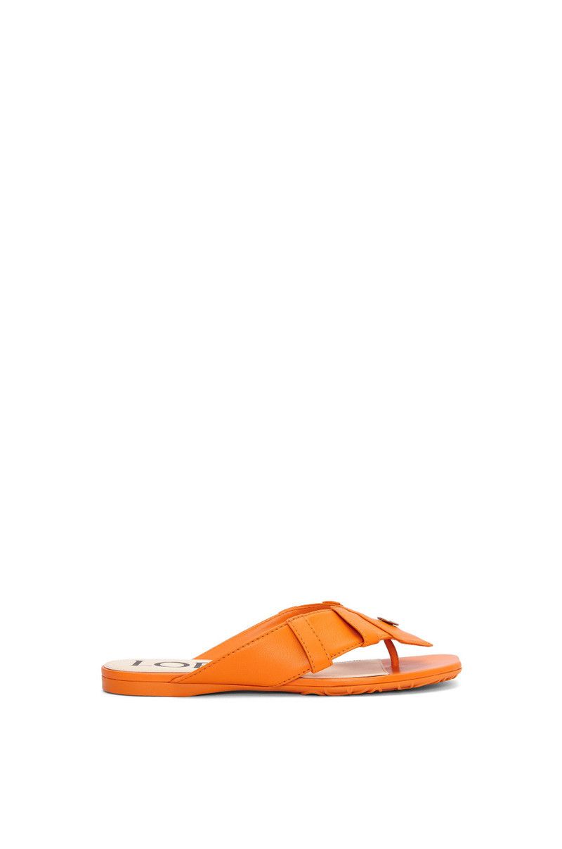 Loewe o1in1g0526 Toy Panta Toe Post Sandals in Orange Size US 9 / IT 39 - 1 Thumbnail