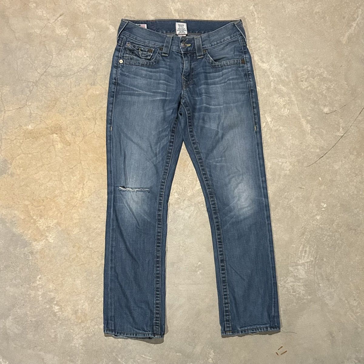 Japanese Brand × True Religion × Vintage Crazy Vintage Y2K True Religion Ricky Baggy Jeans Cyber Size US 31 - 4 Thumbnail