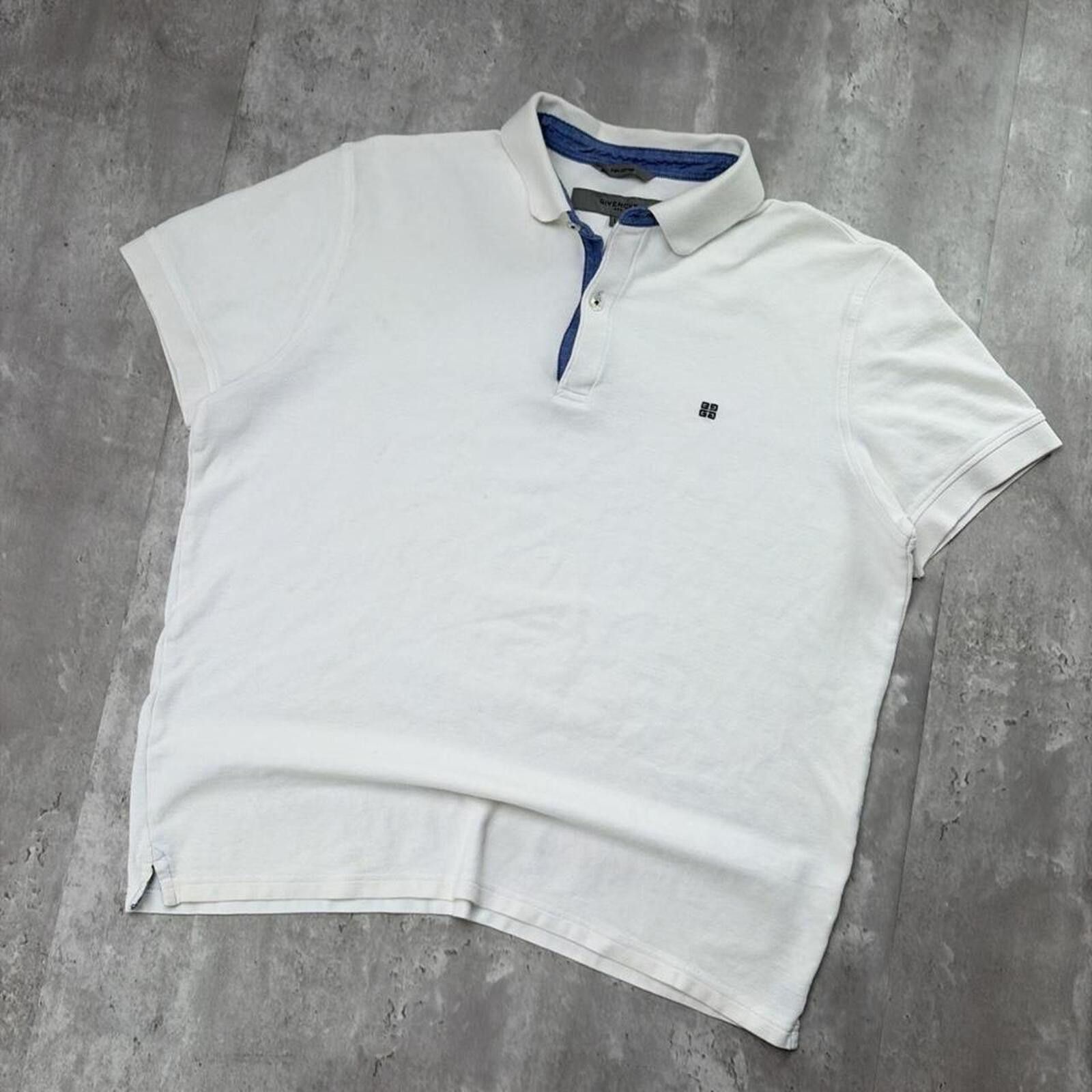 Givenchy Y2K White Givenchy Logo Polo Shirt Size US L / EU 52-54 / 3 - 2 Thumbnail