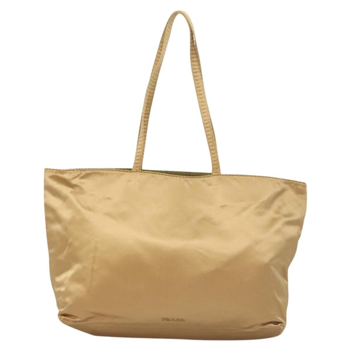 Prada PRADA Tote Bag Satin Champagne Gold Size ONE SIZE - 2 Thumbnail