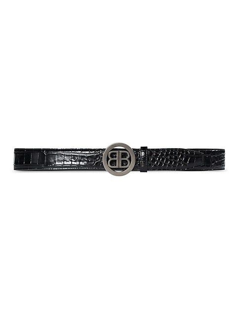 Balenciaga o1s1rm0823 Belt in Black Size 28 - 1 Thumbnail